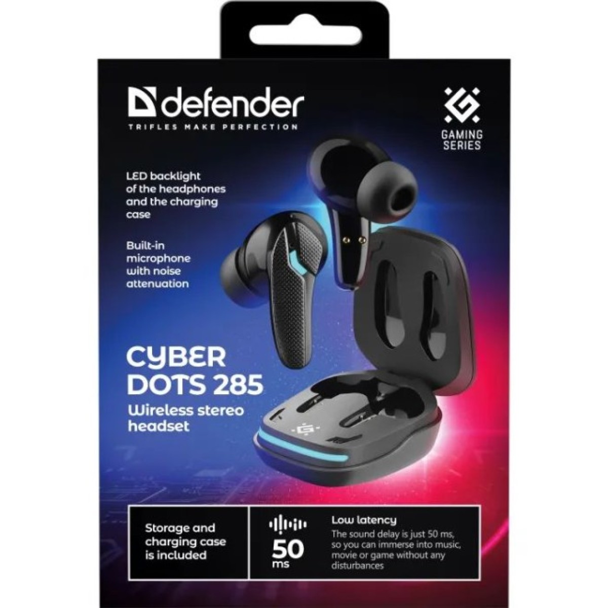 Навушники Defender CyberDots 285 Bluetooth Black (63285) 98_98.jpg - фото 8