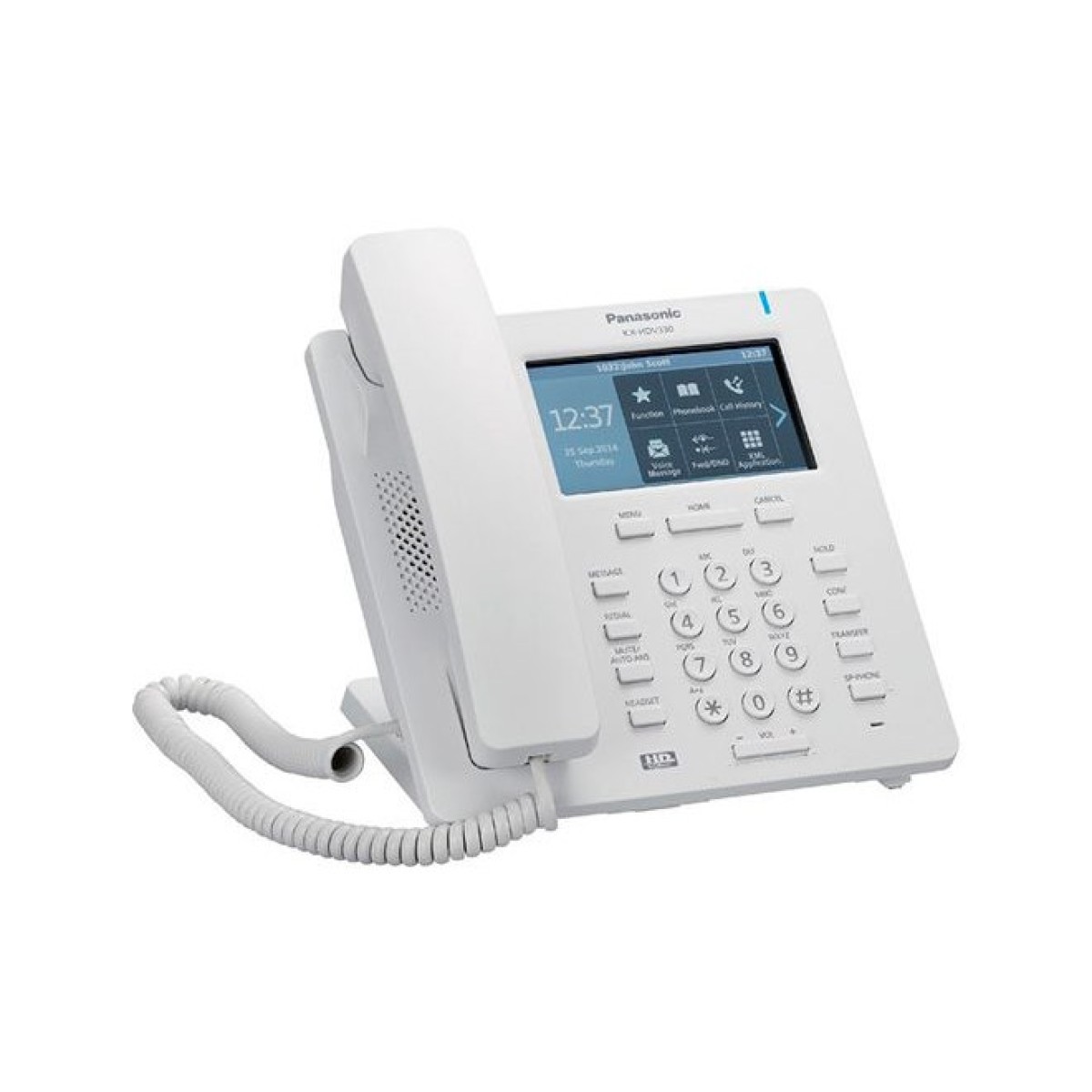Проводной IP-телефон Panasonic KX-HDV330RU White - фото 2