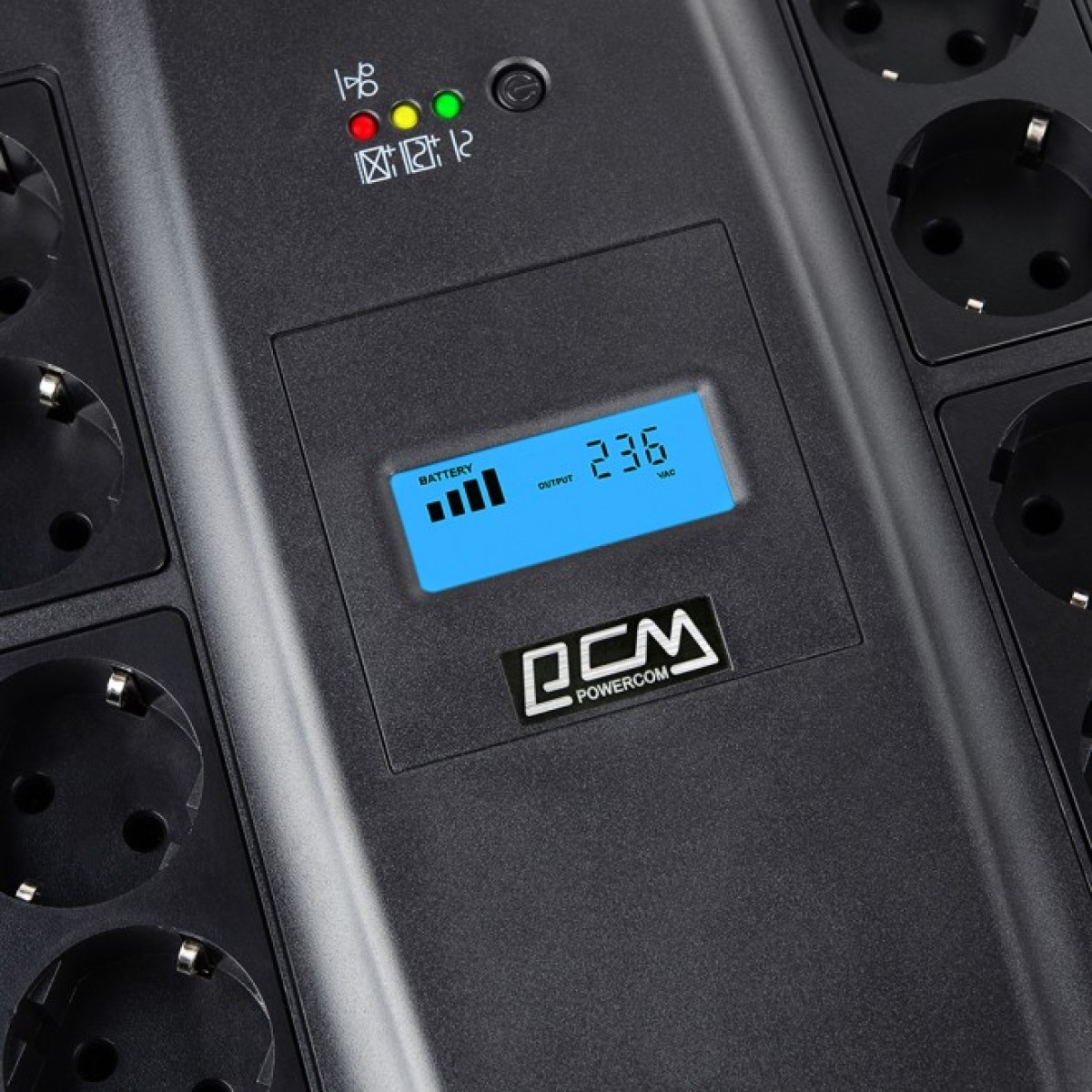 ДБЖ Powercom SPD-750U, 450 Вт, 8хEURO Schuko, USB, LCD (SPD-750U.LCD) 98_98.jpg - фото 5