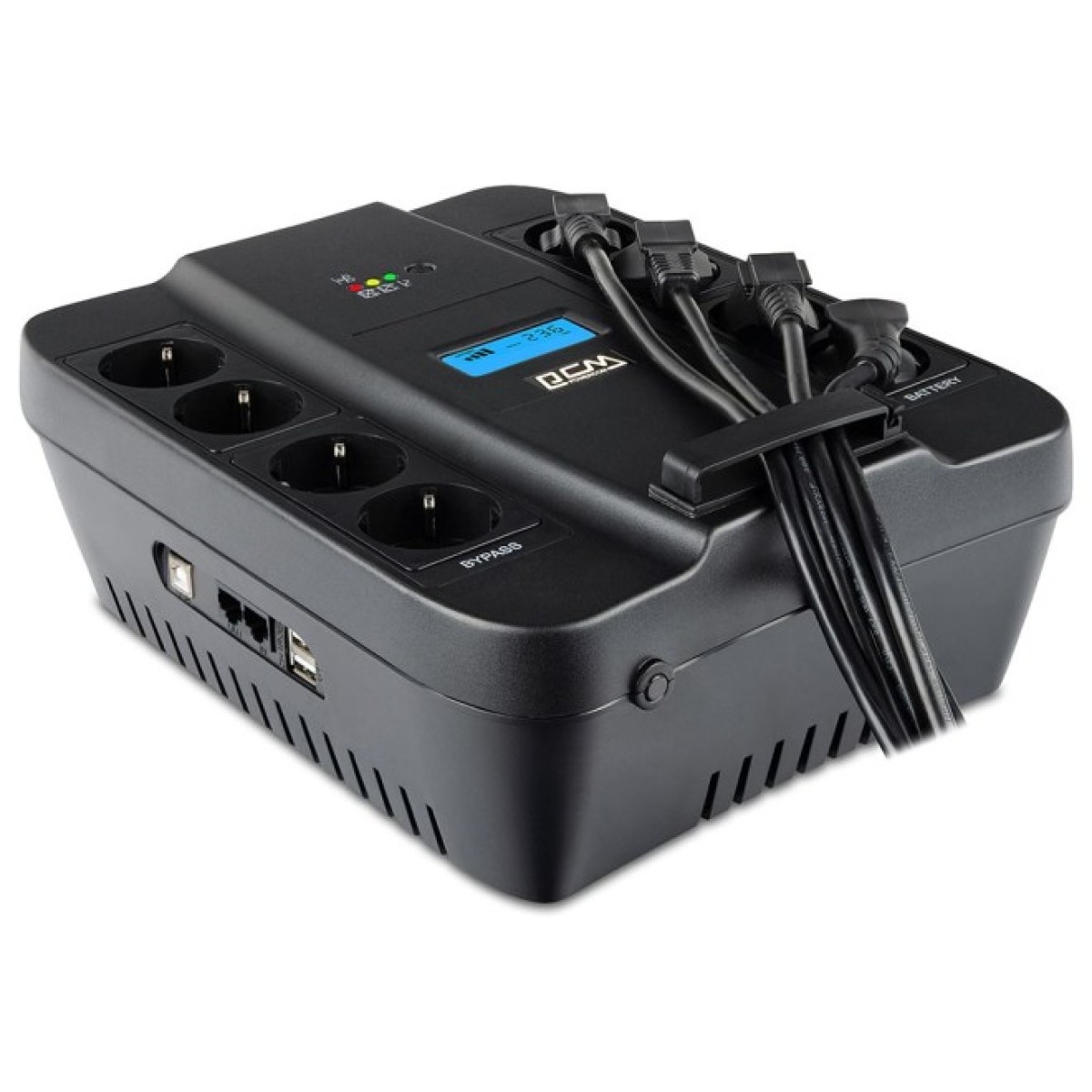 ДБЖ Powercom SPD-750U, 450 Вт, 8хEURO Schuko, USB, LCD (SPD-750U.LCD) 98_98.jpg - фото 6