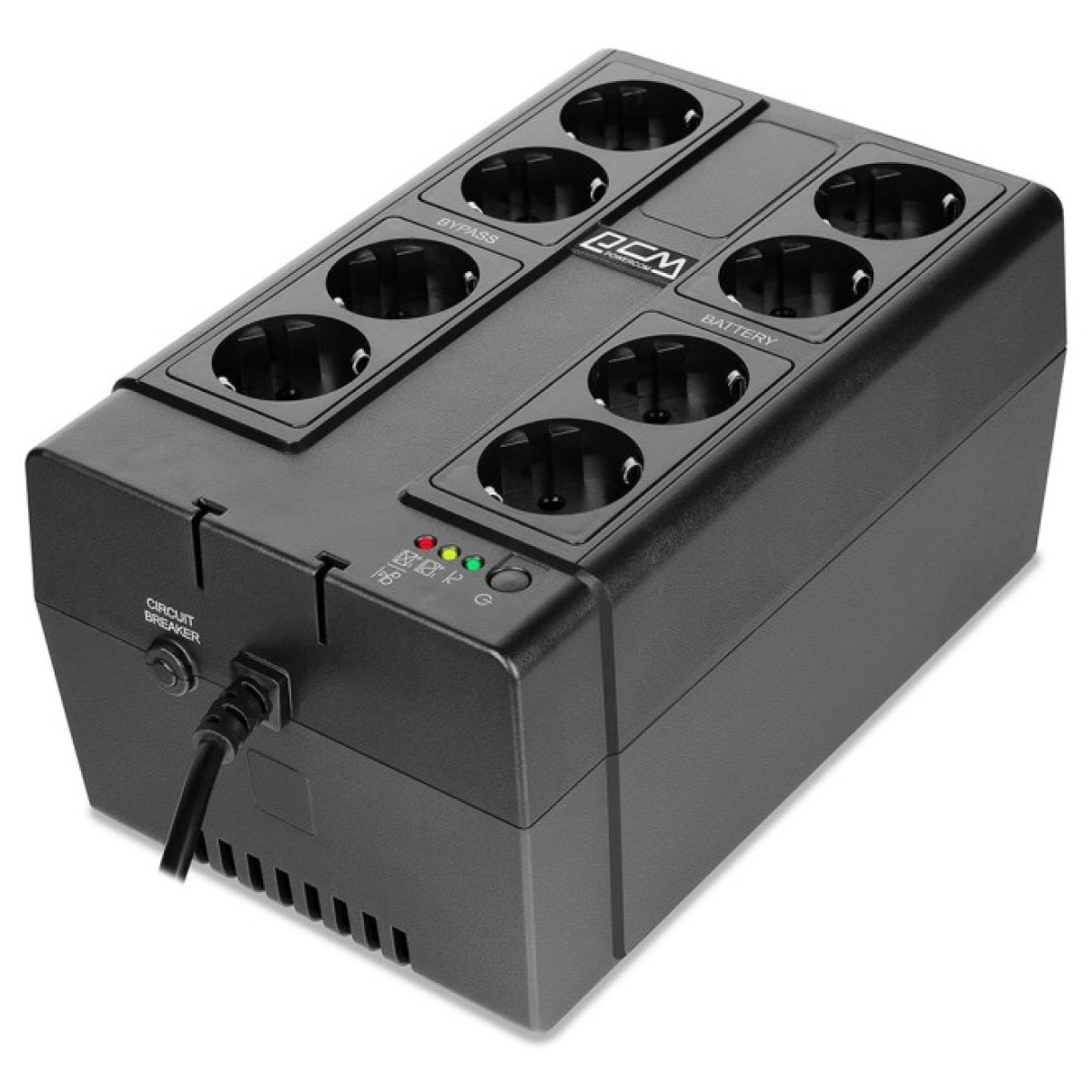 ДБЖ Powercom CUB-650N, 390 Вт, 8хEURO Schuko (CUB-650N) 98_98.jpg - фото 3