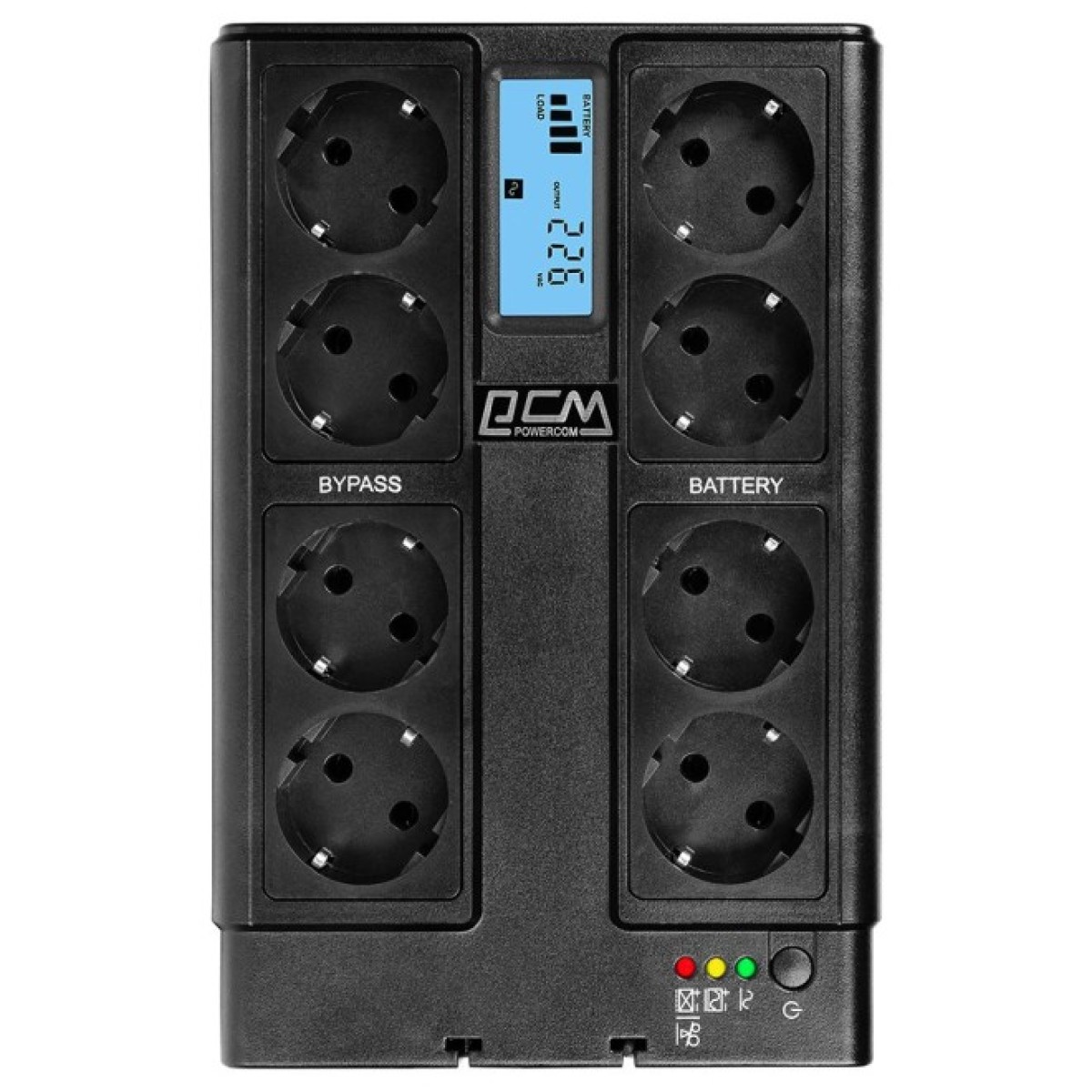 Источник бесперебойного питания Powercom 510 Вт Schuko (CUB-850N LCD) 98_98.jpg - фото 2