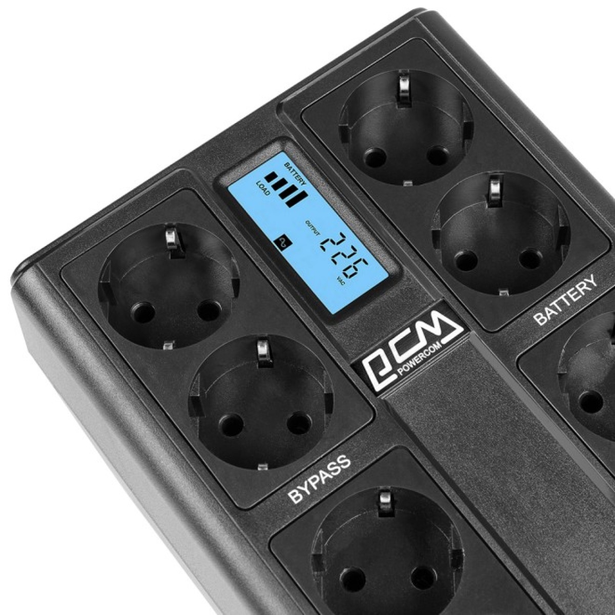 Источник бесперебойного питания Powercom 510 Вт Schuko (CUB-850N LCD) 98_98.jpg - фото 3