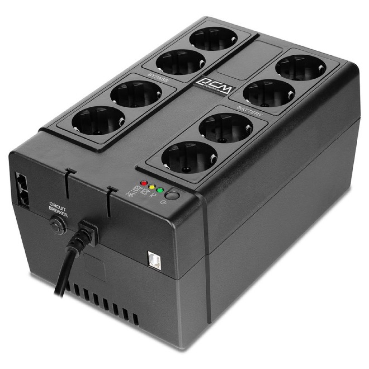 ИБП Powercom CUB-1000E, 550 Вт, 8хEURO Schuko, USB (CUB-1000E) 98_98.jpg - фото 4