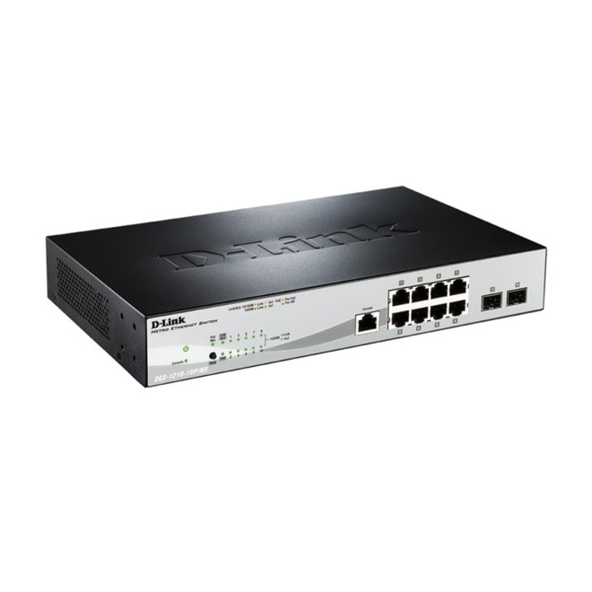Коммутатор D-Link DGS-1210-10P/ME 8x1GE PoE, 2xSFP(1G), Metro Ethernet 98_98.jpg - фото 3