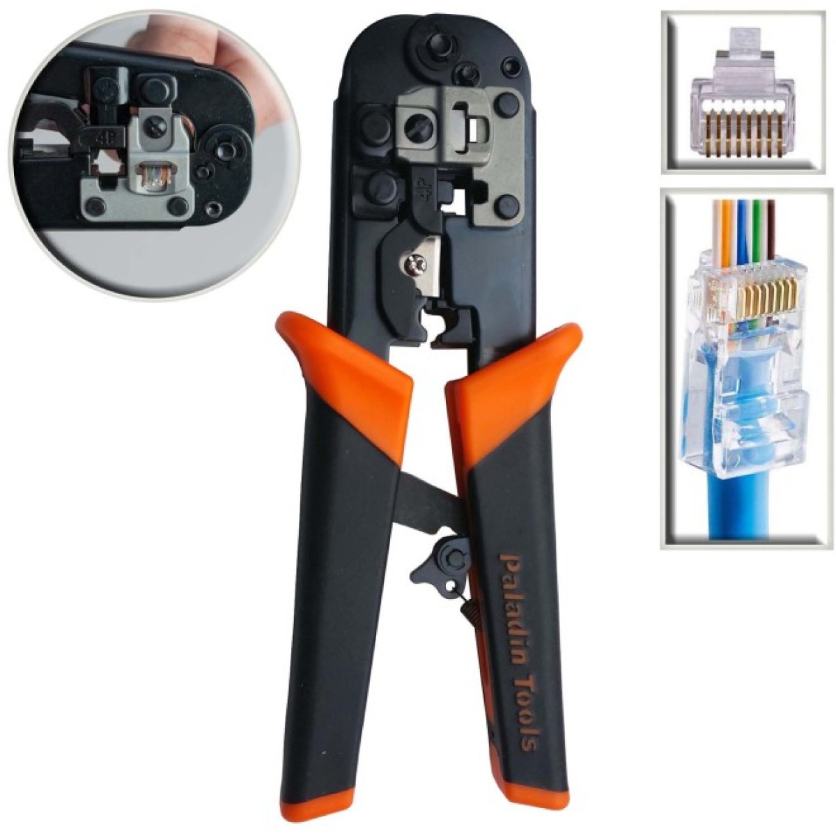 Кримпер TEMPO (Paladin Tools) PA1562 для обжиму наскрізних конекторів RJ45, RJ11, RJ22 98_98.jpg - фото 5
