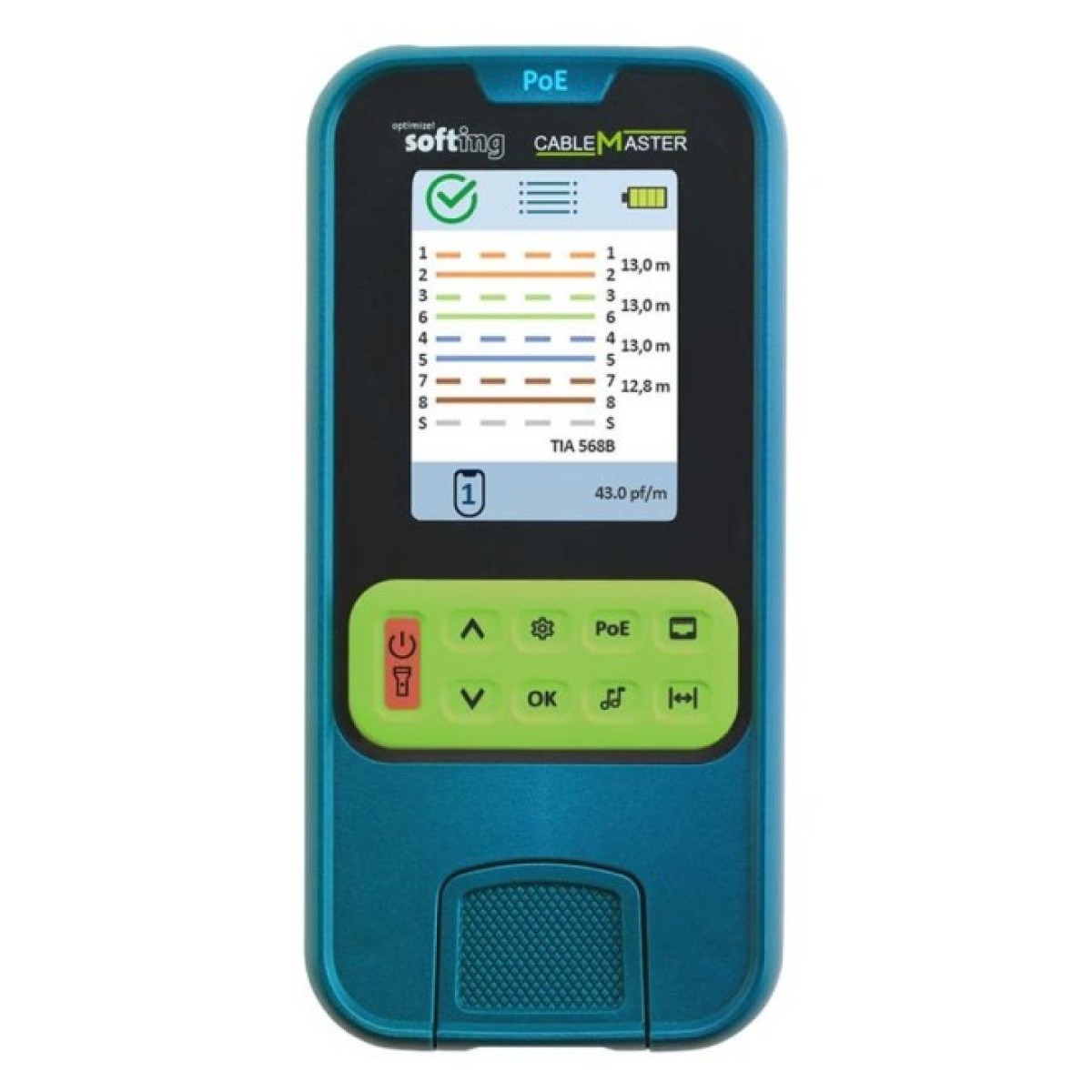 Кабельный тестер с измерением длины кабеля и PoE, Softing CableMaster PoE (CMPOE) 256_256.jpg