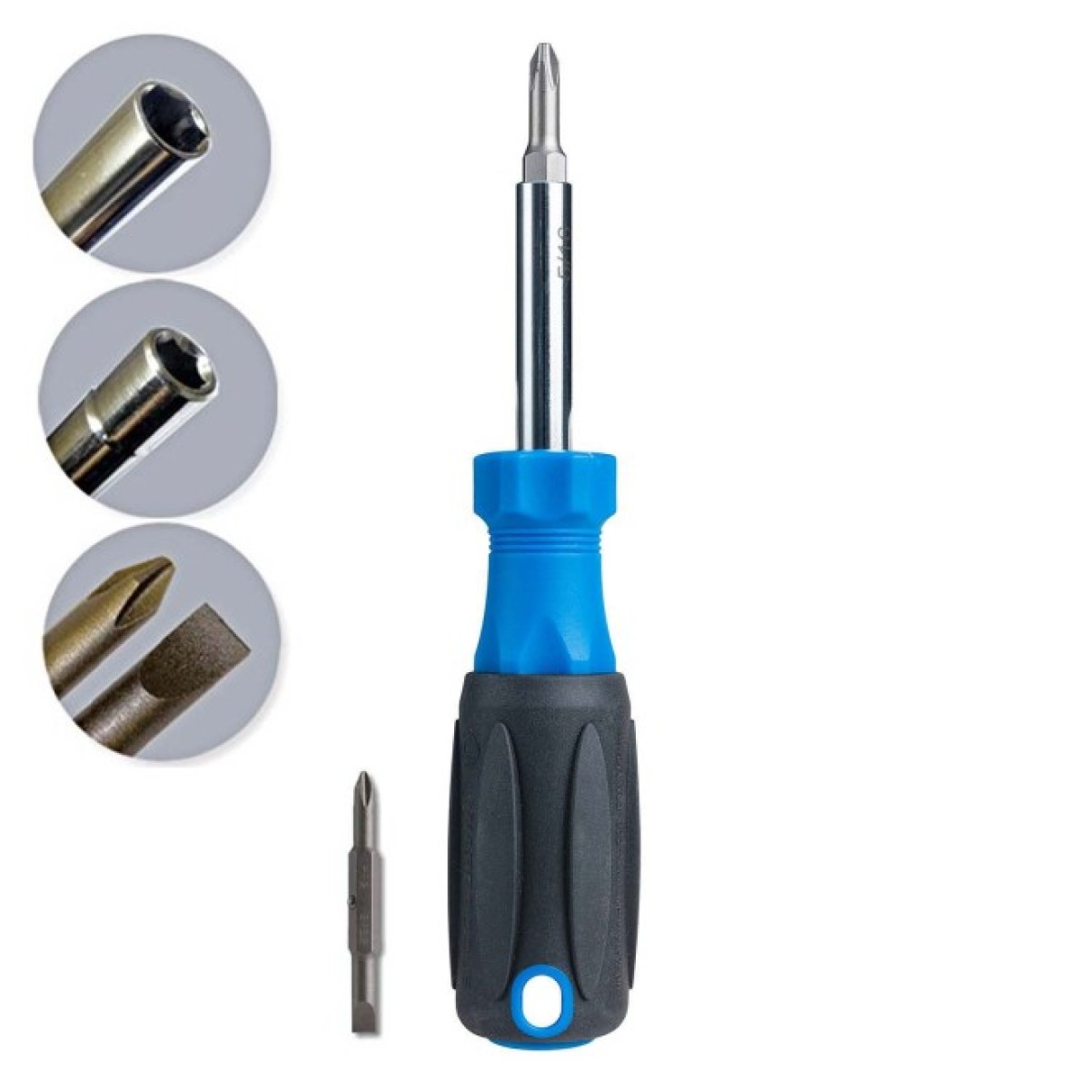 Универсальная отвертка 6 в 1 Jonard SD-61: PH1, PH2 (крест), SL 7 и 5 мм (прямой), шестигранник 9/32" 256_256.jpg