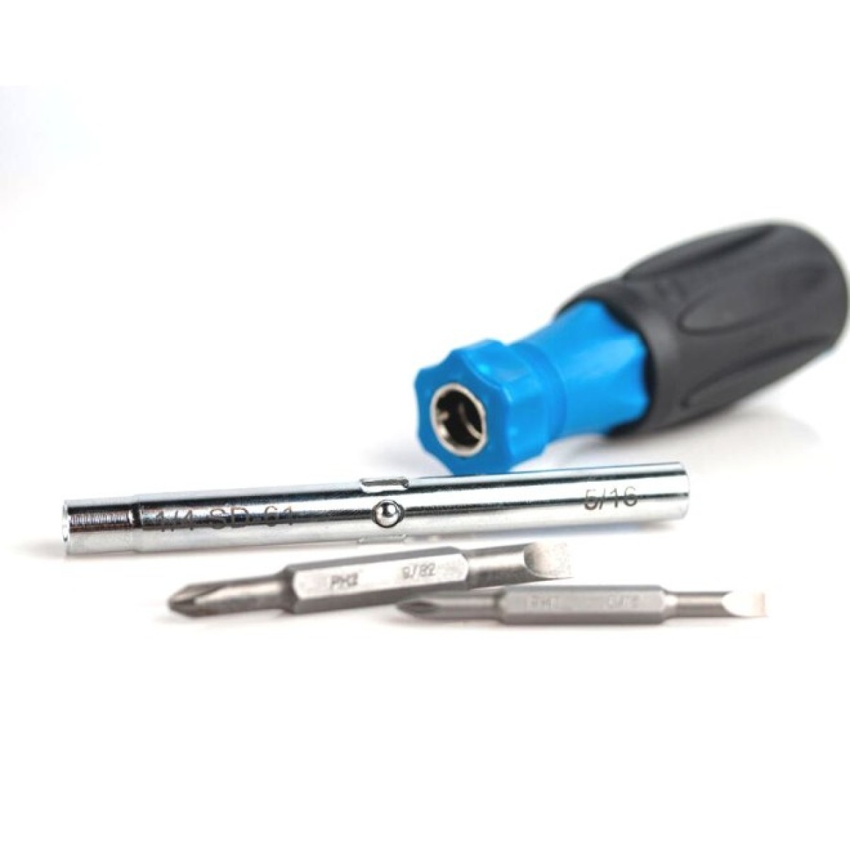 Универсальная отвертка 6 в 1 Jonard SD-61: PH1, PH2 (крест), SL 7 и 5 мм (прямой), шестигранник 9/32" 98_98.jpg - фото 5