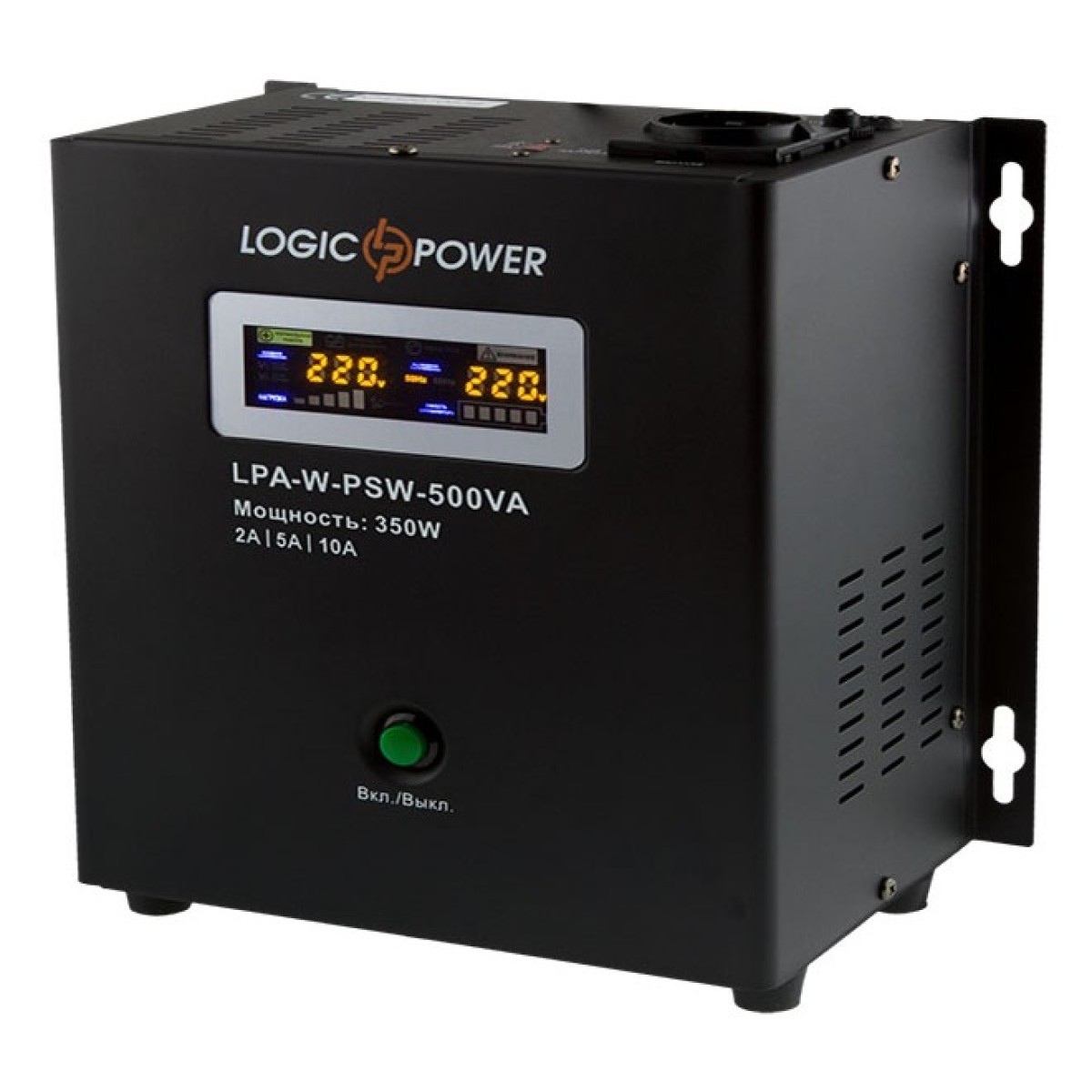 ИБП для котла Logicpower LPA-W-PSW-500VA(350Вт)2A/5A/10A с правильной синусоидой 12В - фото 1