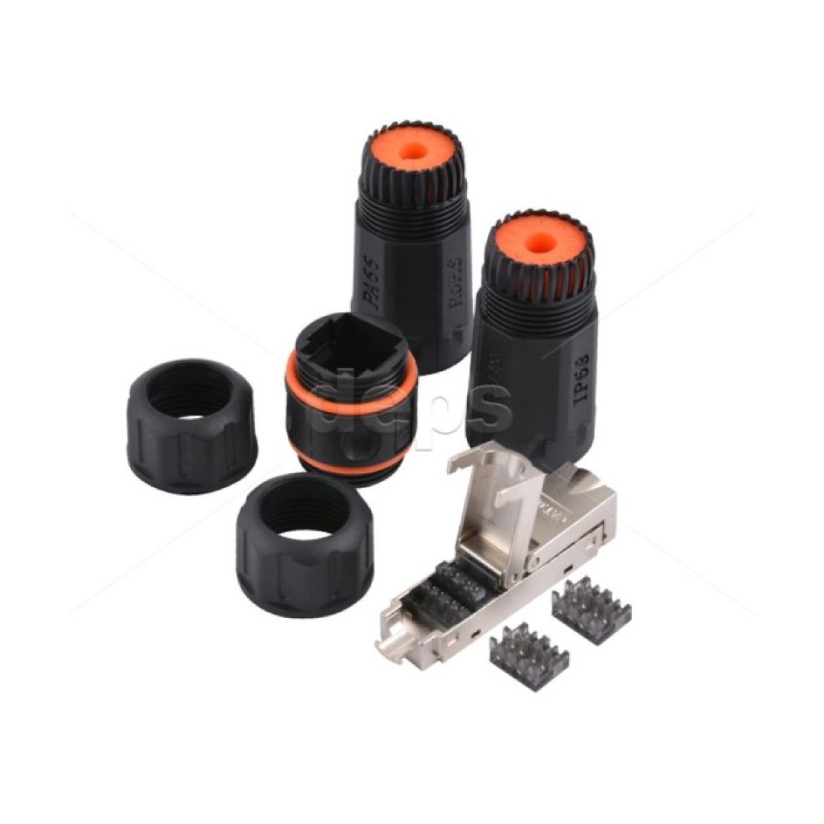 Водонепронецаемый проходной соединитель Cor-X CAT6A STP IP68 98_98.jpg - фото 2