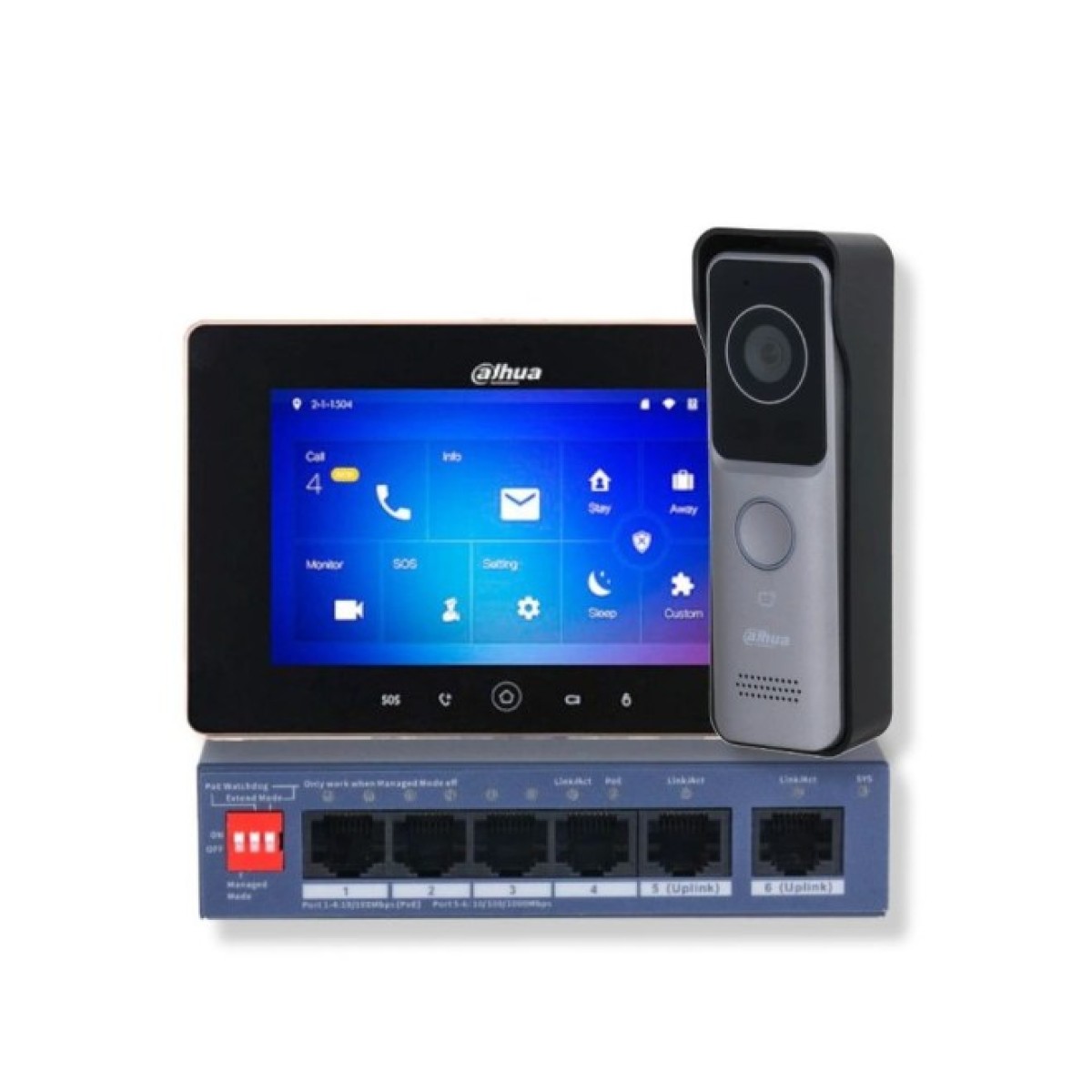 Комплект відеодомофону Dahua KIT(medium)-black 256_256.jpg