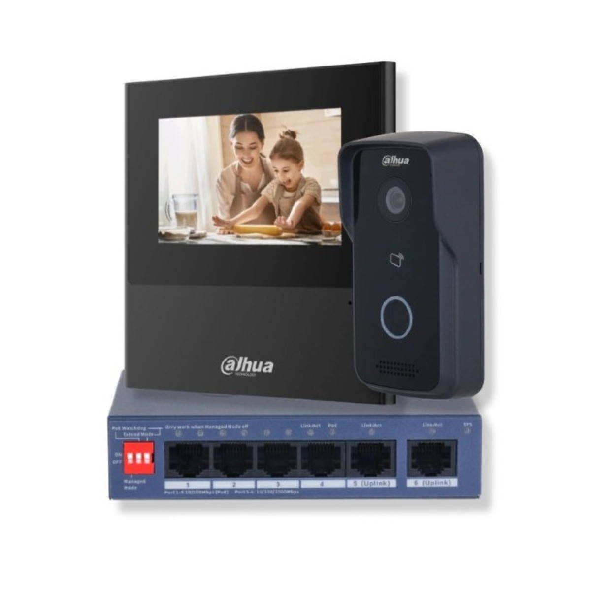 Комплект відеодомофону Dahua KIT (Lite) - black 256_256.jpg
