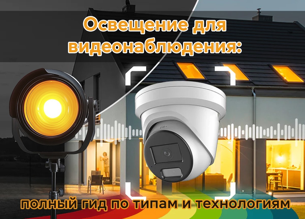 Освещение для видеонаблюдения: полный гид по типам и технологиям - фото 1