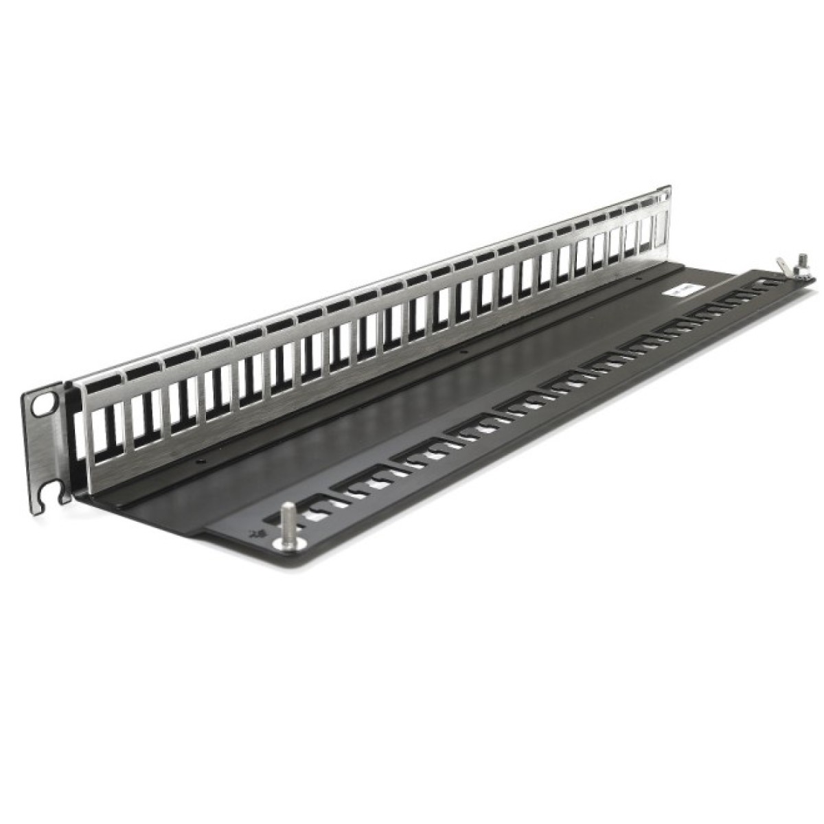 Патч-панель для 24 модулів xs500 Keystone, 1U, 19", з кабельним організатором, Corning 98_98.jpg - фото 2