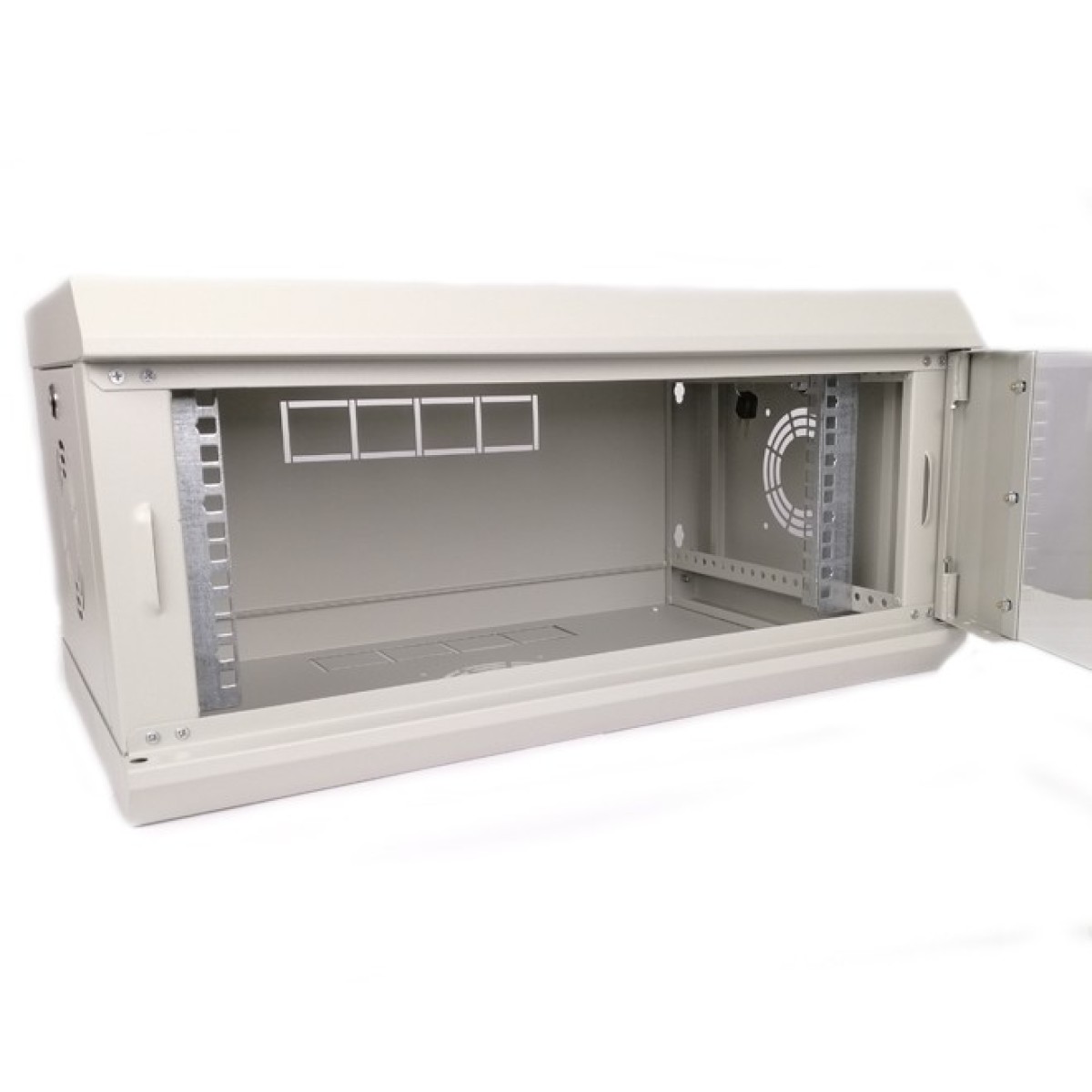 Шкаф серверный настенный 4U, EServer 600х350х284 (Ш*Г*В), стекло, серый 98_98.jpg - фото 4