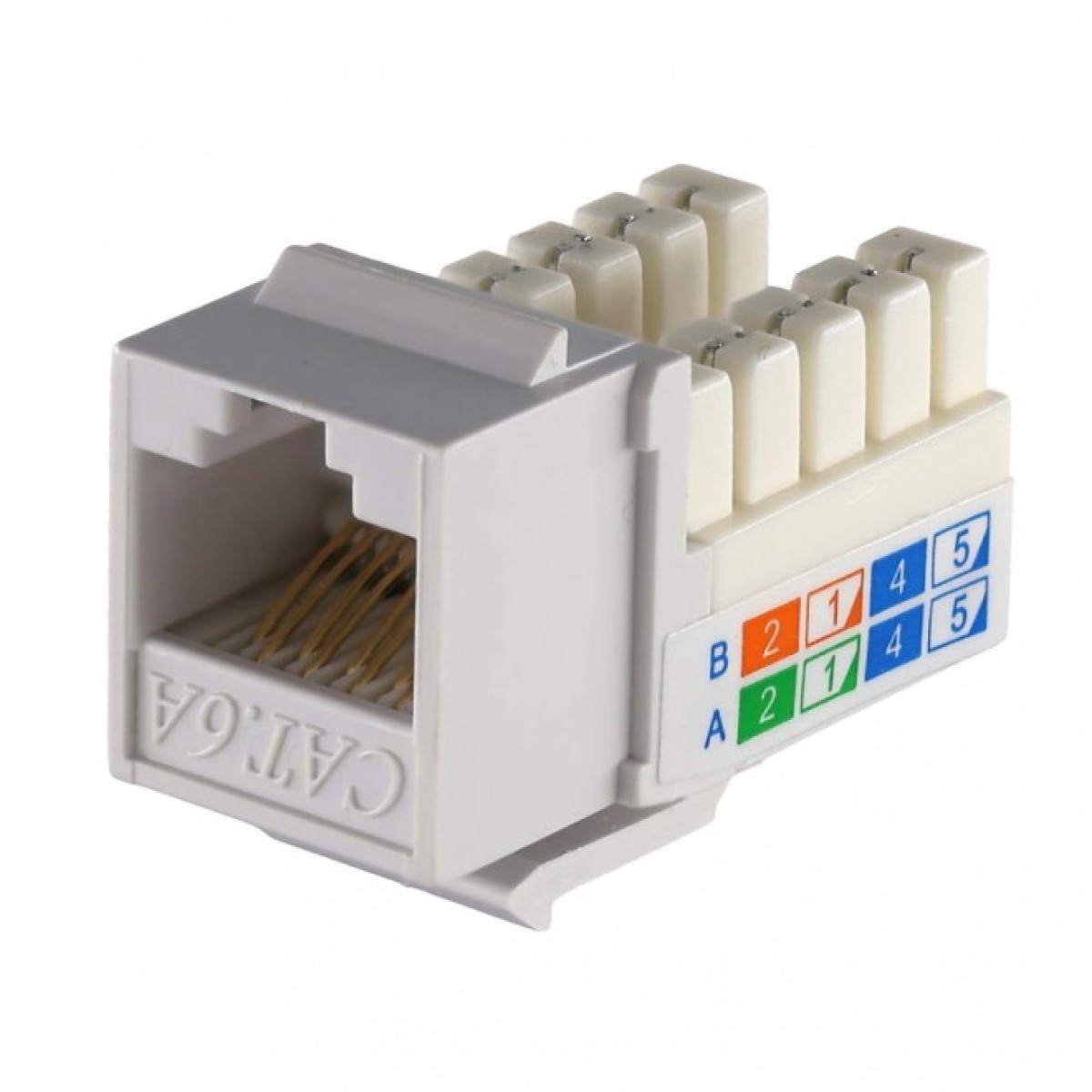 Модуль KeyStone RJ45 UTP, кат. 5e, 6, 6a, 110, Slim, W - 16.6 мм EPNew (GKTVM-U0WH) 256_256.jpg