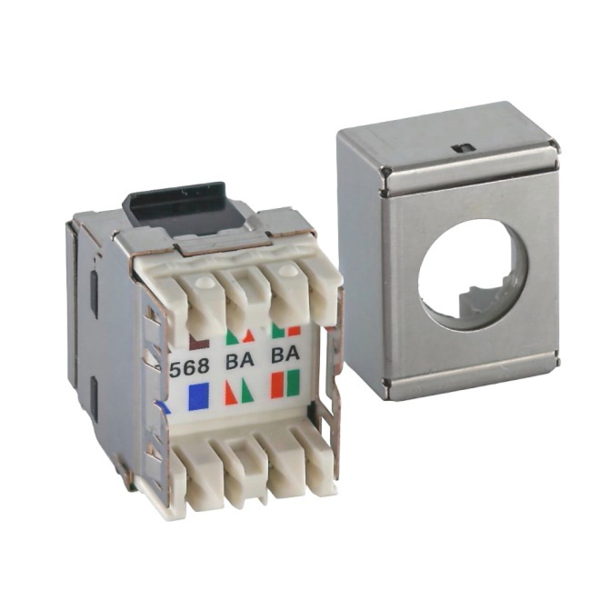 Модуль KeyStone RJ45 STP, кат.6a черный, Panduit 98_98.jpg - фото 2