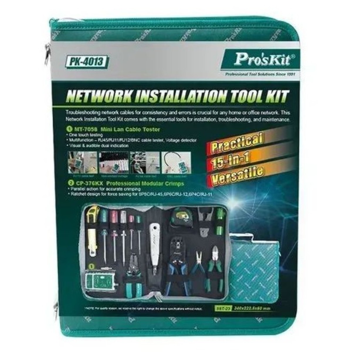 Набор инструментов Pro'sKit PK-4013 для телекоммуникационных сетей 98_98.jpg - фото 12