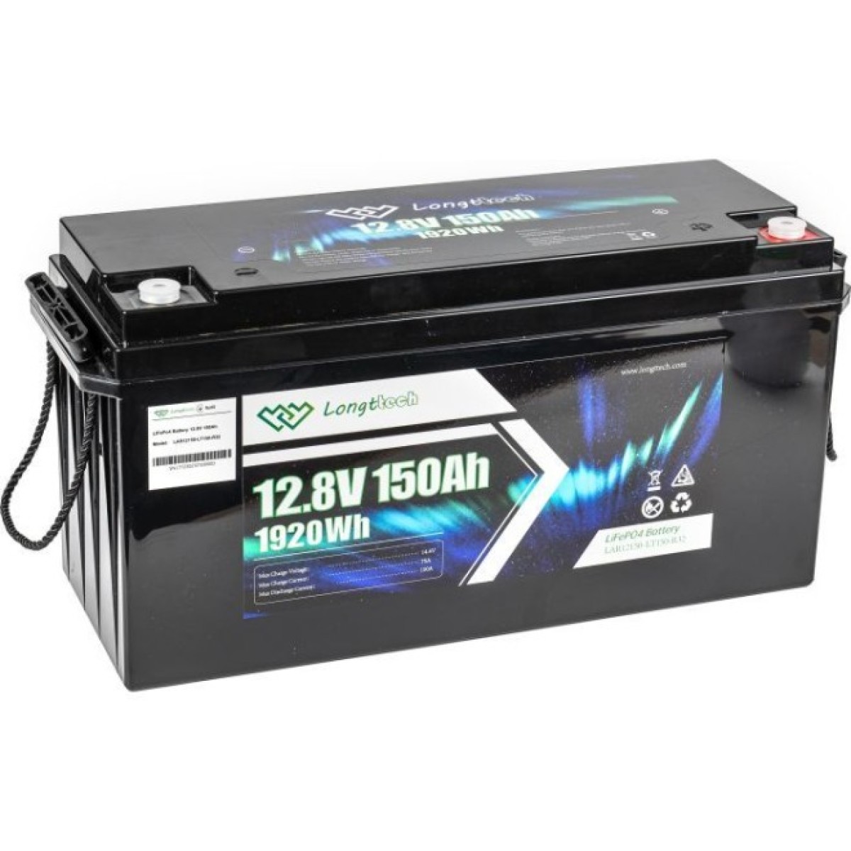Батарея LiFePo4 Longttech 12.8V - 150Ah (LAR12150-LT150-R32) 98_98.jpg - фото 5