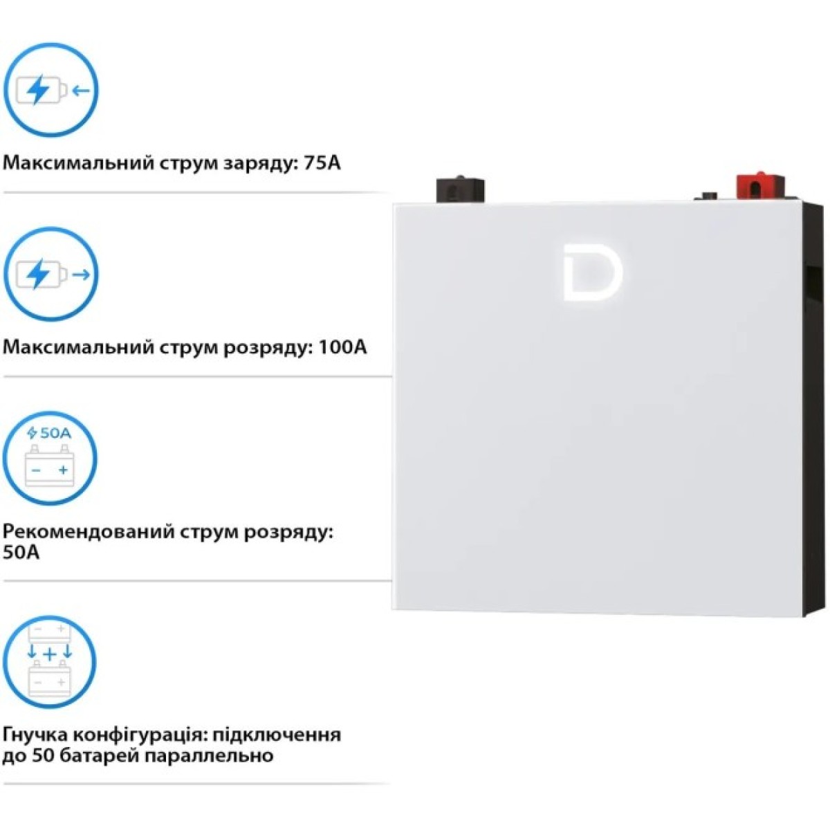 Батарея LiFePo4 Dyness DL5.0C Pro 51.2V - 100Ah (DL5.0C Pro) 98_98.jpg - фото 4