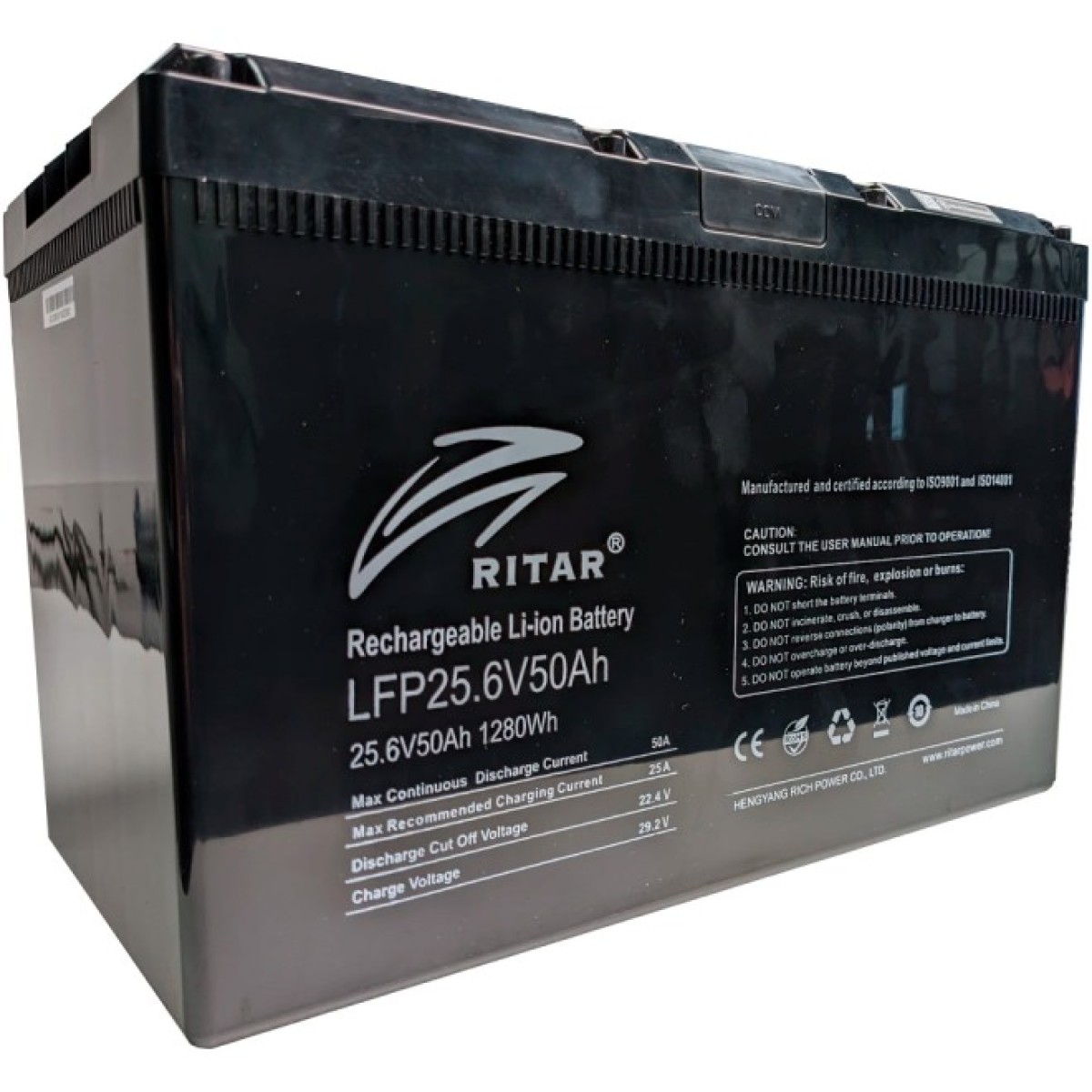 Батарея LiFePo4 Ritar R-LFP 25.6V 50Ah (LFP25.6V50AH G3) 98_98.jpg - фото 2