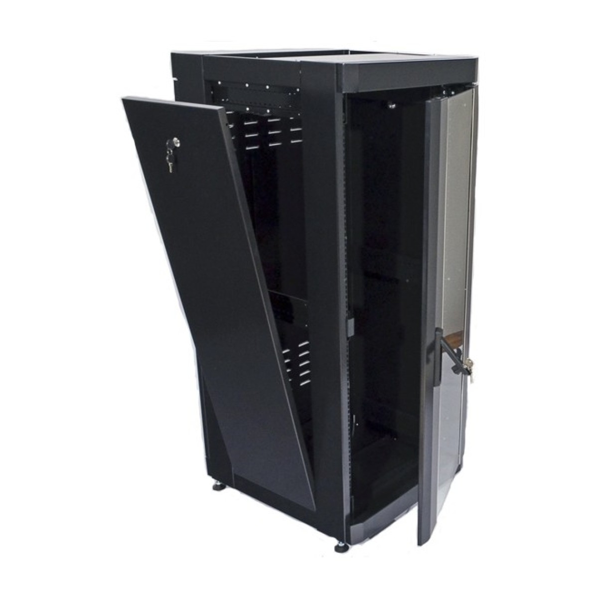 Шкаф серверный напольный 19" 28U, 610х675 мм (Ш*Г), усиленный, черный (UA-MGSE2866MB) 98_98.jpg - фото 13