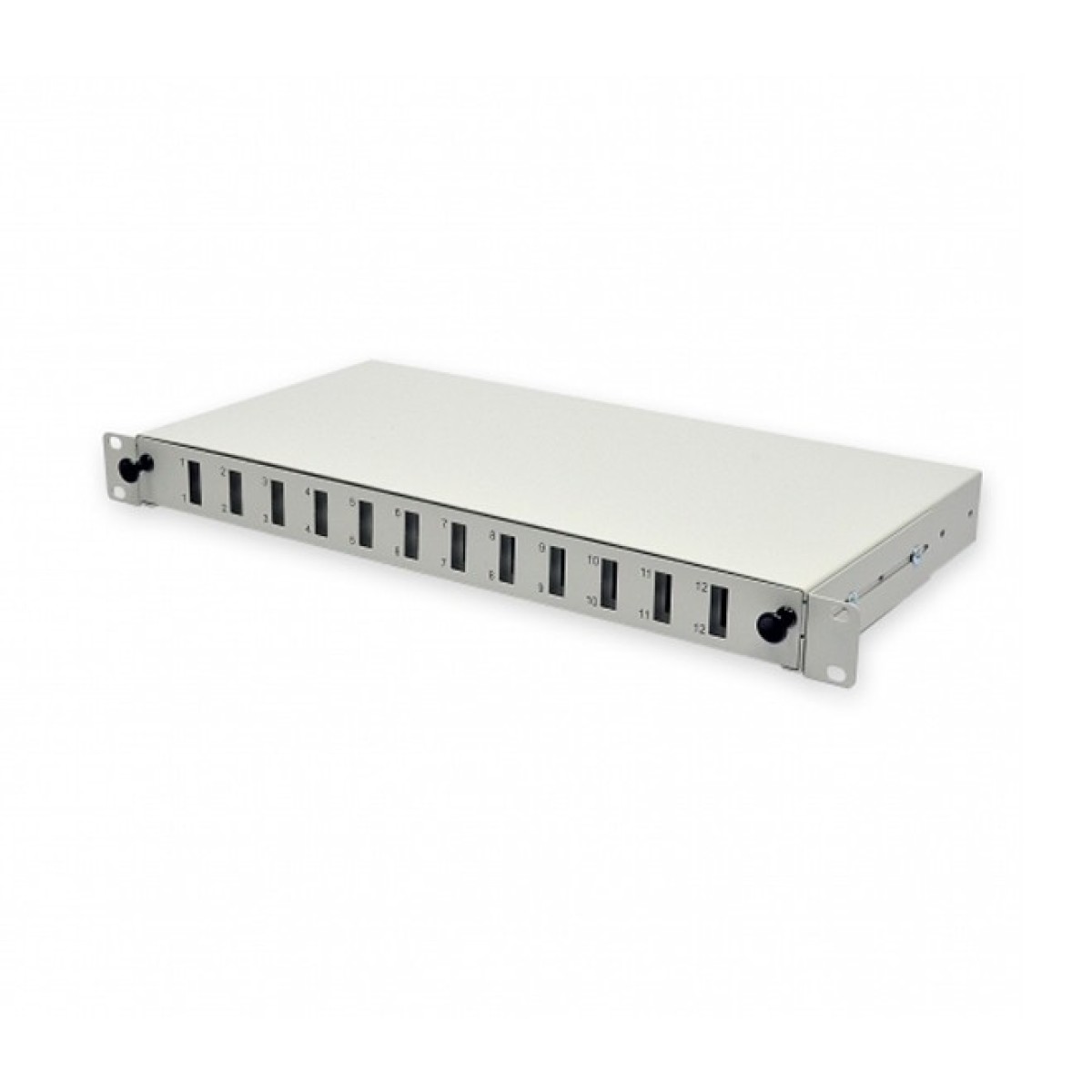 ODF панель 24 порти під 12 адаптерів SC Duplex/LC Quad, порожня, 1U, каб.вводи для 2xPG13.5 + 2xPG11, сіра, Україна 98_98.jpg - фото 5