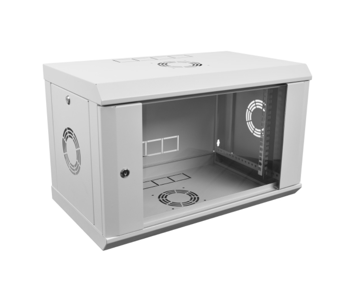 Настенный серверный шкаф 9U, 350, стекло, серый 98_85.jpg - фото 2