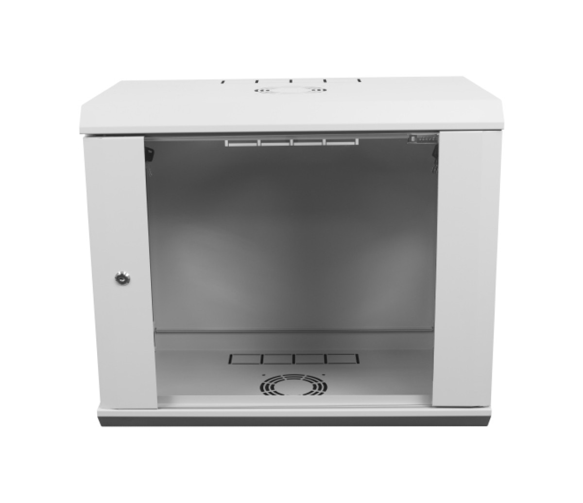 Серверный шкаф настенный 12U-500, стекло, серый 98_85.jpg - фото 1