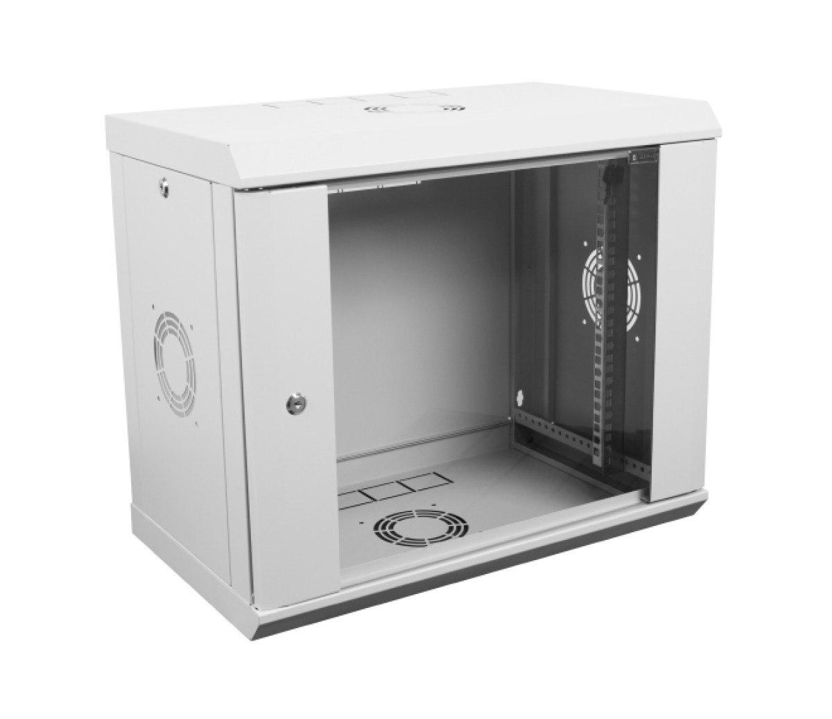 Серверный шкаф настенный 12U-500, стекло, серый 98_85.jpg - фото 2