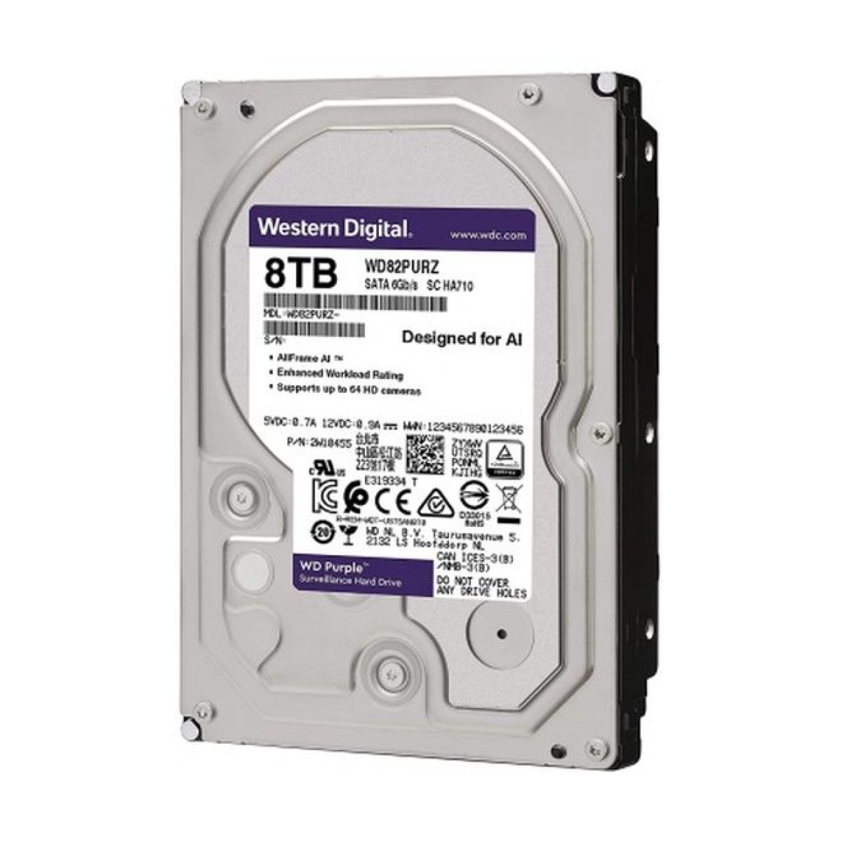 Жесткий диск для видеонаблюдения WD Purple 8TB (WD84PURZ) 256_256.jpg