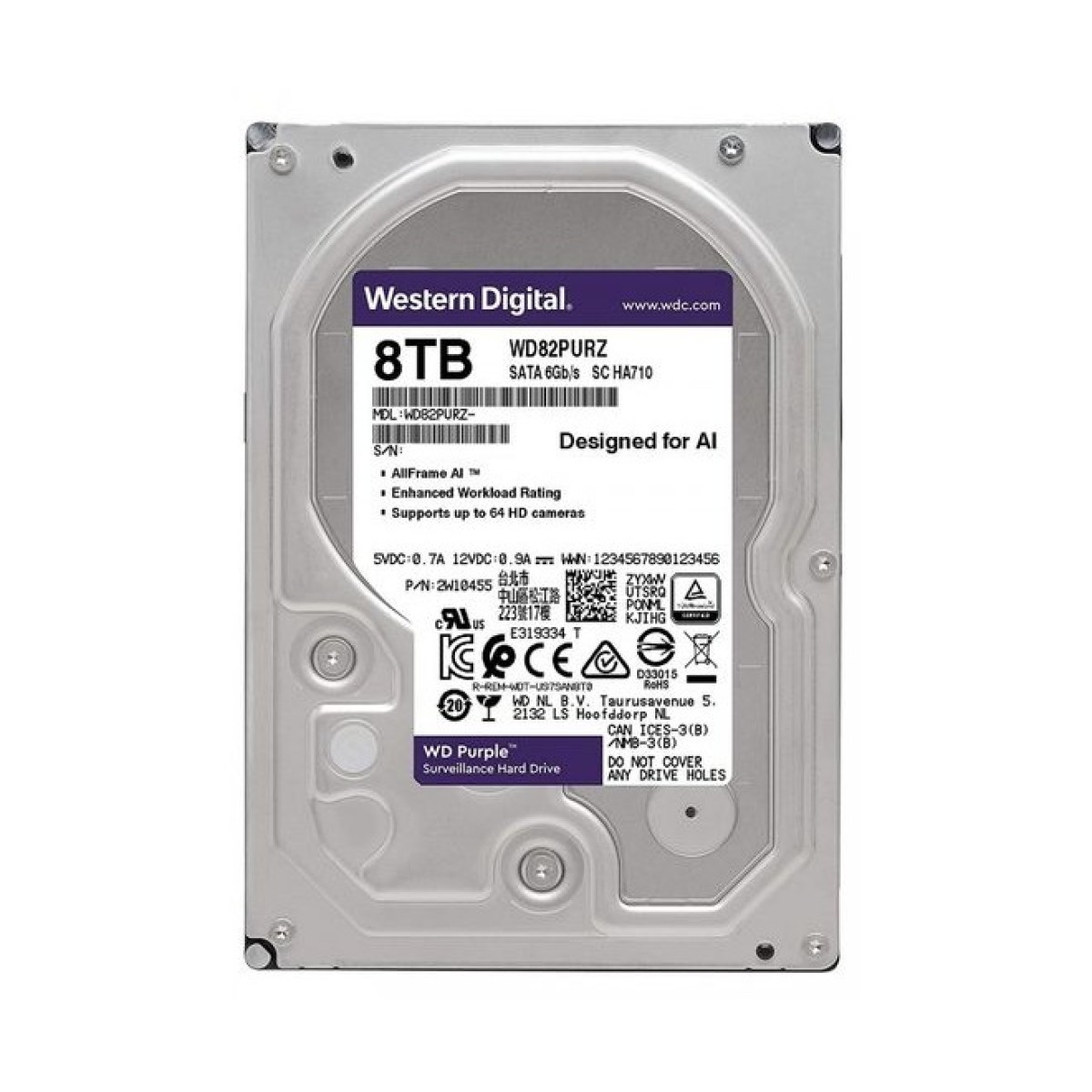 Жесткий диск для видеонаблюдения WD Purple 8TB (WD82PURZ) 256_256.jpg