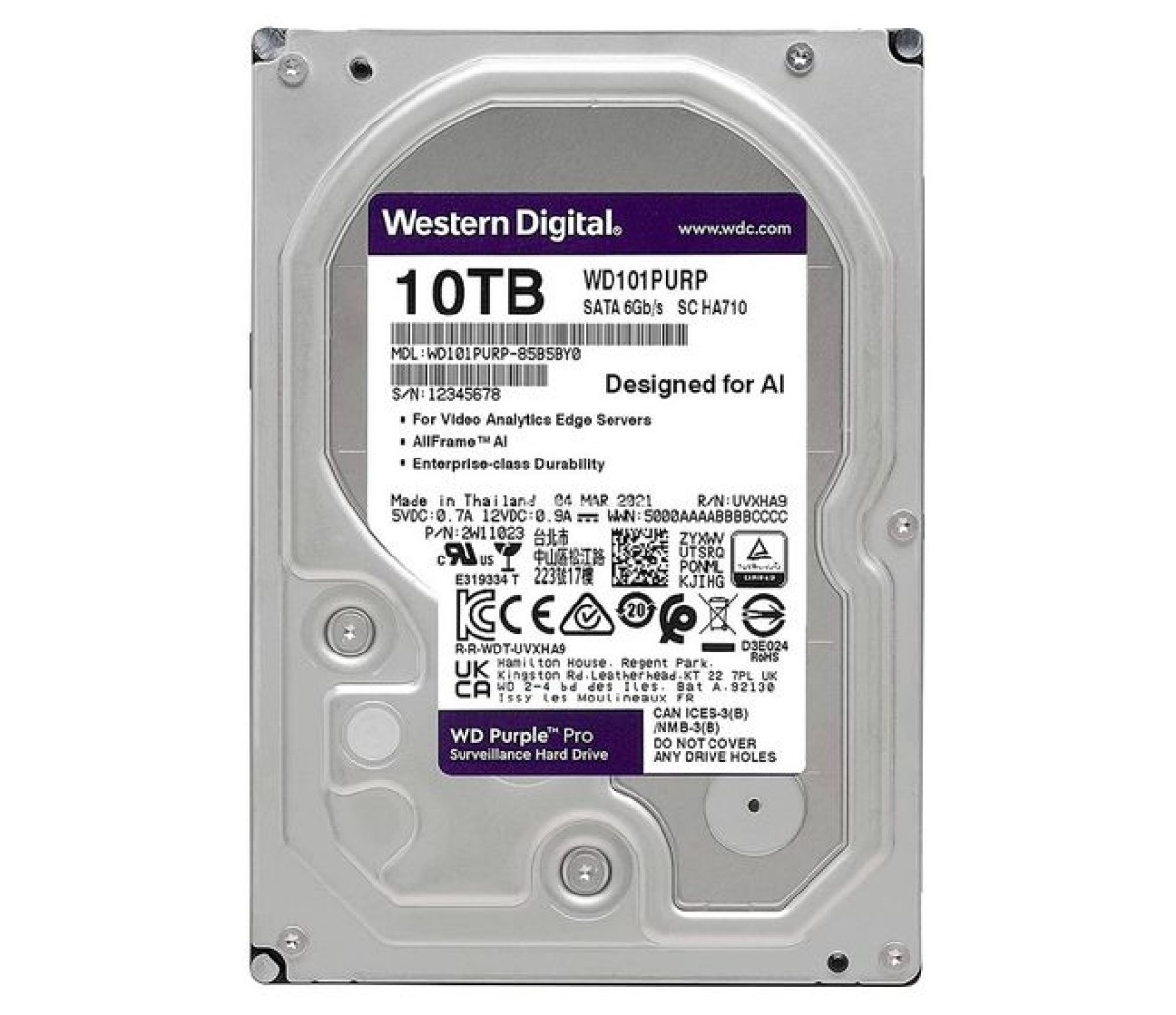 HDD для відеоспостереження WD Purple Pro 10TB (WD101PURP) 256_221.jpg