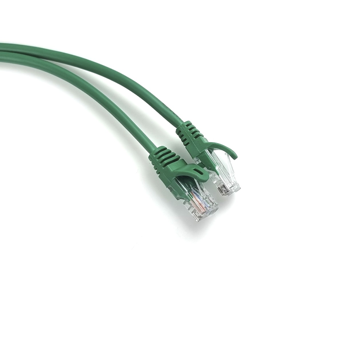Интернет кабель RJ45 UTP литой зеленый 2м кат. 5Е 98_98.jpg - фото 2