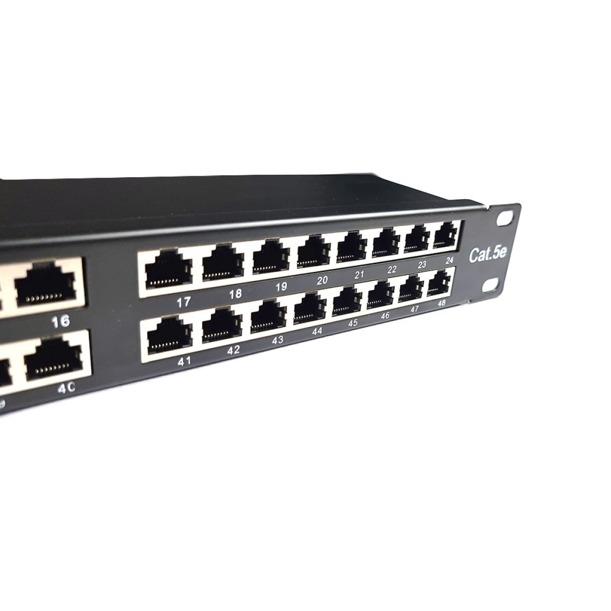 Патч-панель 48 портов 1U 19" STP, с организатором кабеля, EServer 98_98.jpg - фото 4