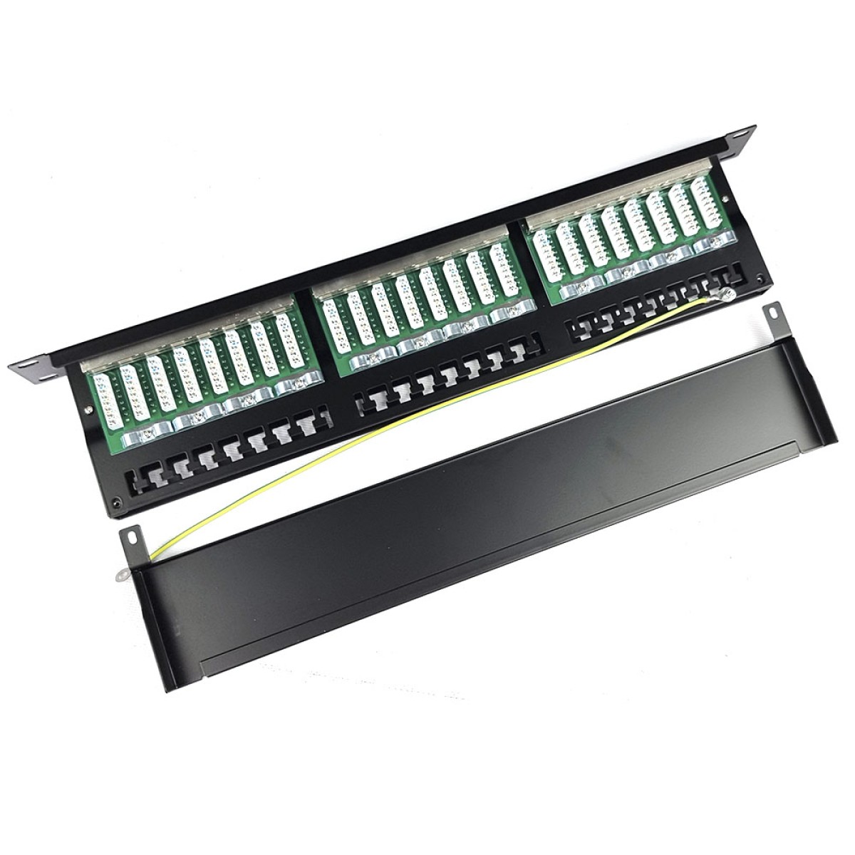 Патч-панель 48 портов 1U 19" STP, с организатором кабеля, EServer 98_98.jpg - фото 7