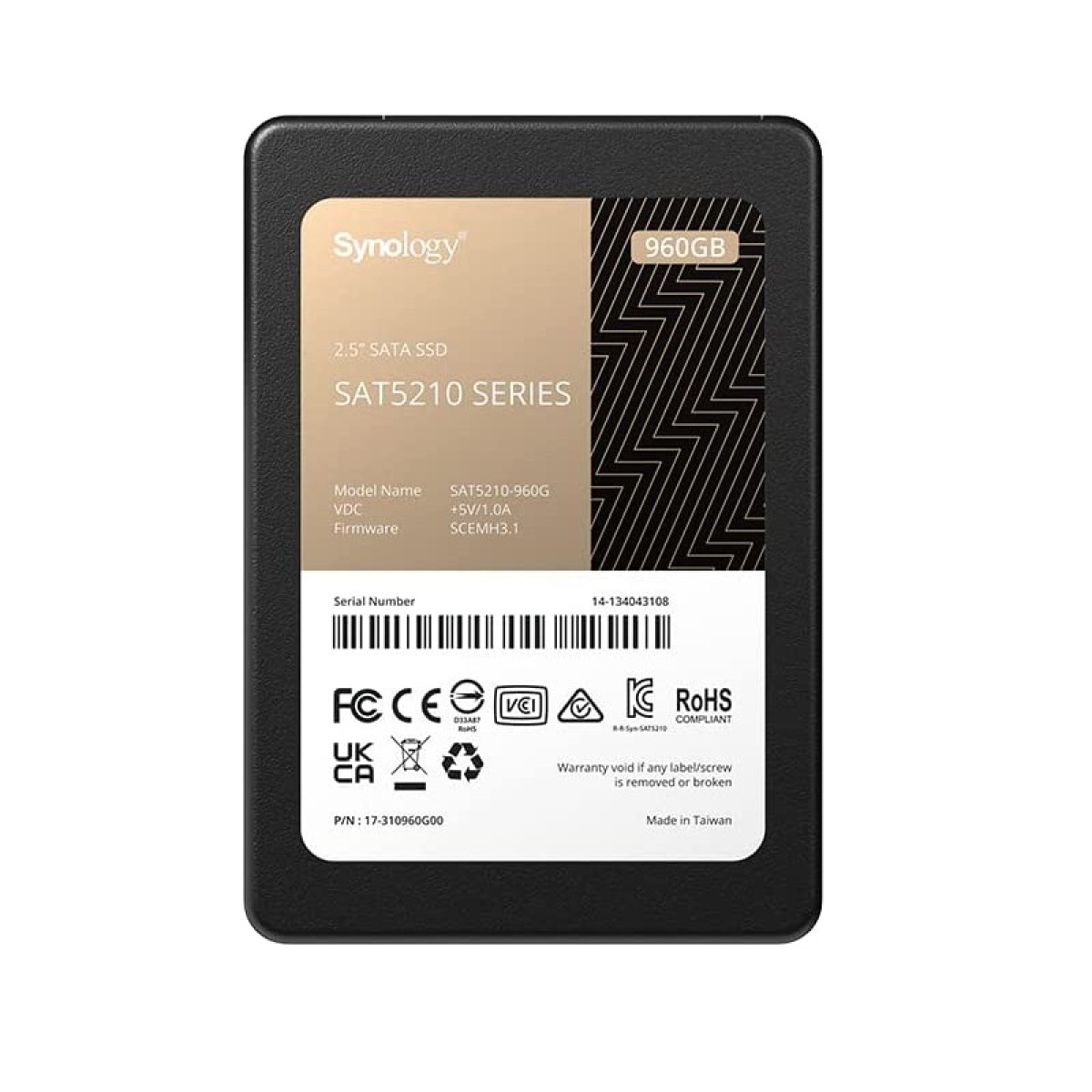 Накопичувач SSD Synology 960GB SATA 2.5" (SAT5210-960G) 98_98.jpg - фото 1