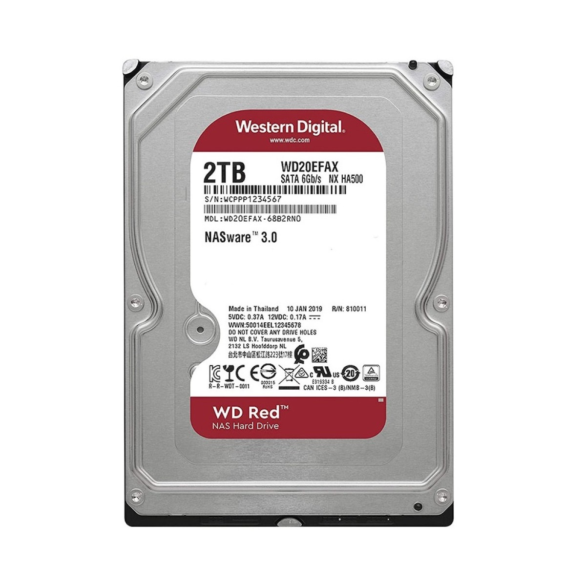 Жесткий диск HDD Western Digital Red 2TB SATA III 3.5" (WD20EFAX) 256_256.jpg