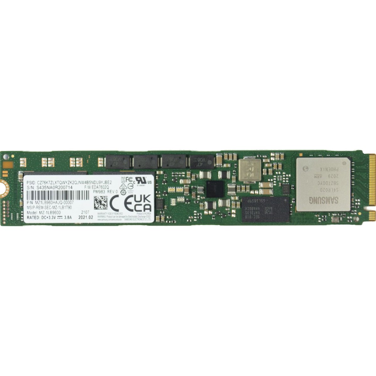 SSD накопичувач Samsung PM983 960 GB (MZ1LB960HAJQ-00007) 98_98.jpg - фото 2