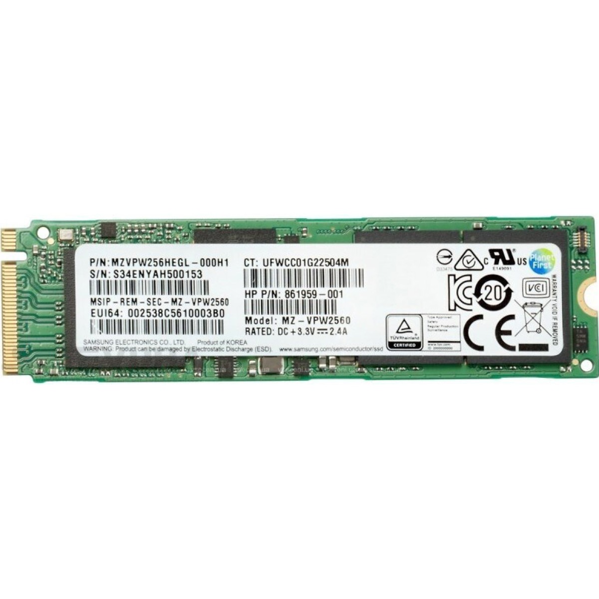 SSD накопичувач HP Z TurBo Drive 256 GB (6EU82AA) 98_98.jpg - фото 1