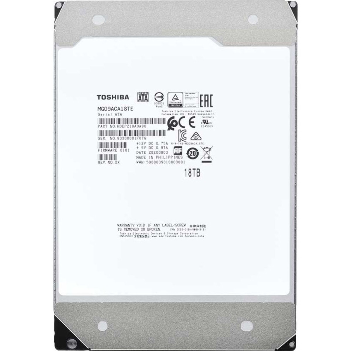 Жесткий диск Toshiba MG09 18 TB (MG09ACA18TE) 98_98.jpg - фото 2