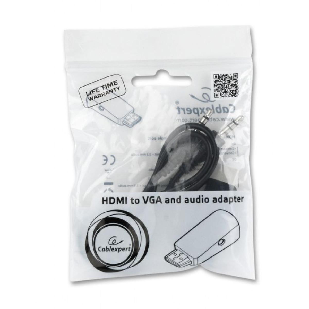 Адаптер-перехідник HDMI-VGA та стерео-аудіо (A-HDMI-VGA-02) 98_98.jpg - фото 2
