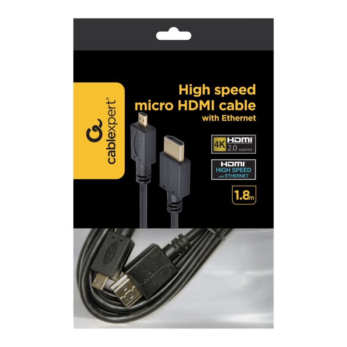 Кабель HDMI-D (micro) HDMI V.2.0 1.8м (CC-HDMID-6) 98_98.jpg - фото 3