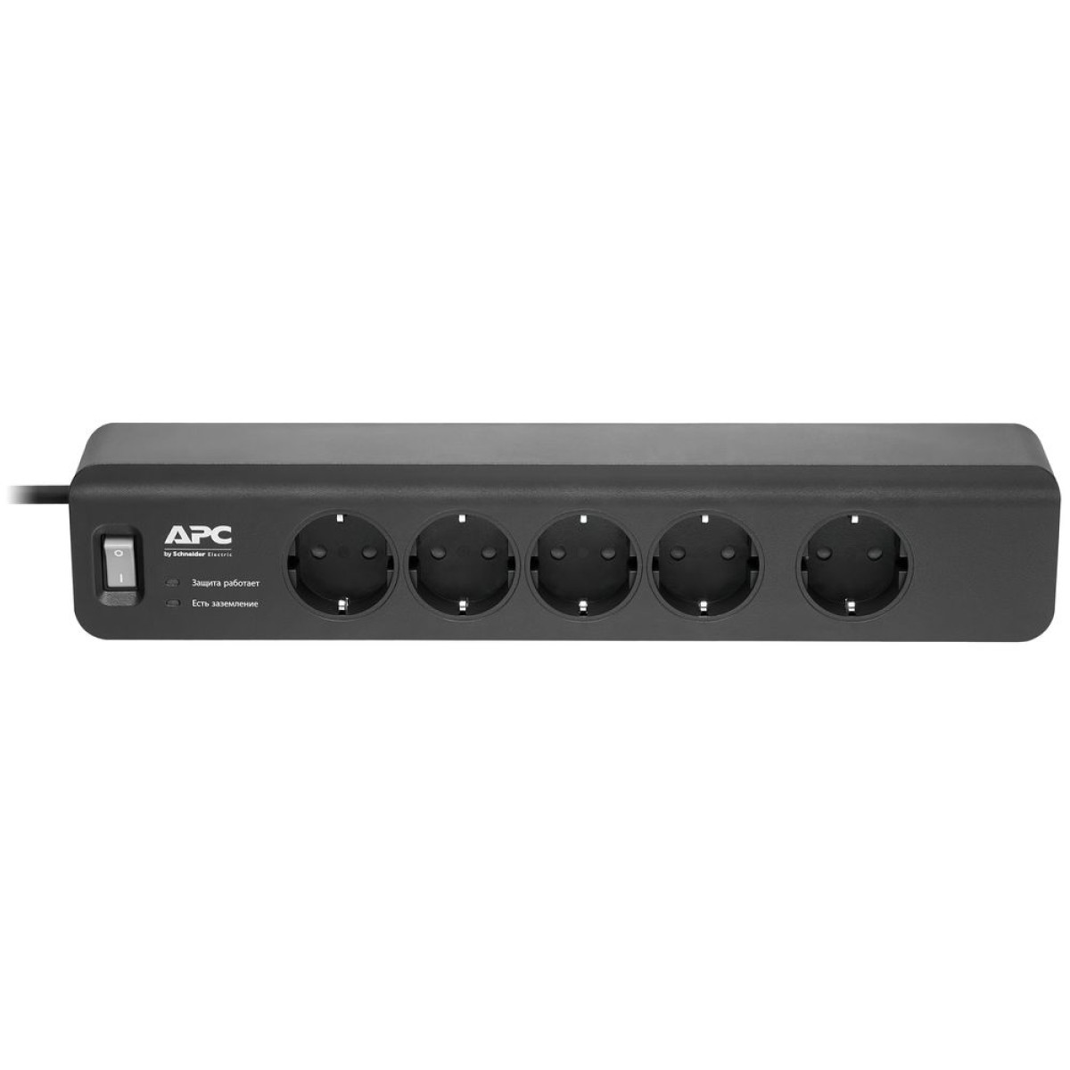 Мережевий фільтр APC Essential SurgeArrest 1.8, 5 розеток, чорний (PM5B-RS) 98_98.jpg - фото 2