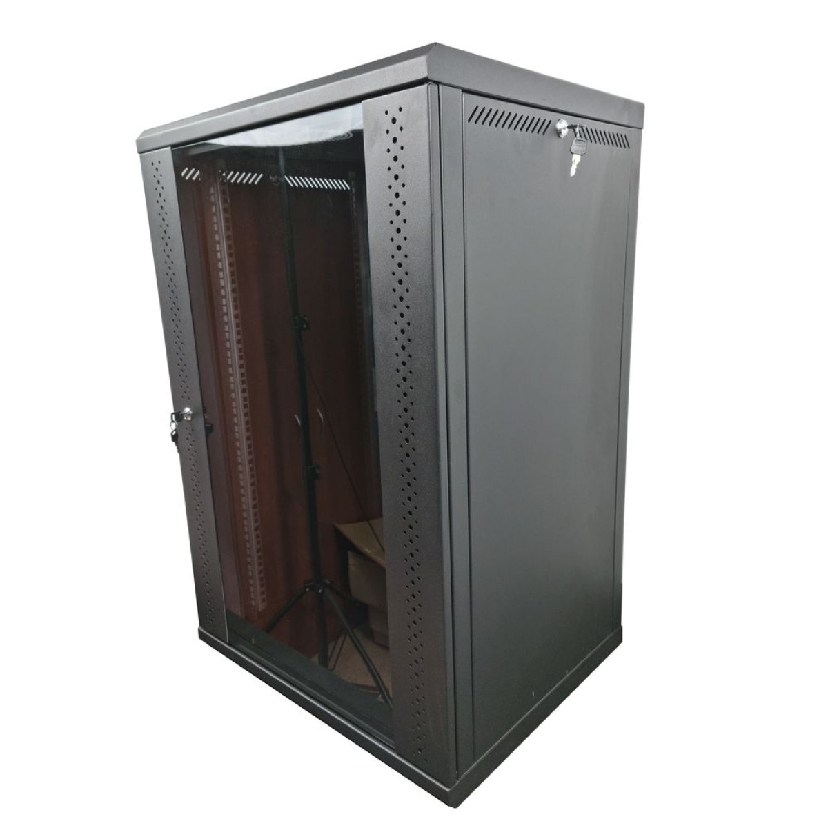 Серверный шкаф 18U, EServer 600х600х907 (Ш*Г*В), стекло, черный (ES-Е1860B) 98_98.jpg - фото 3