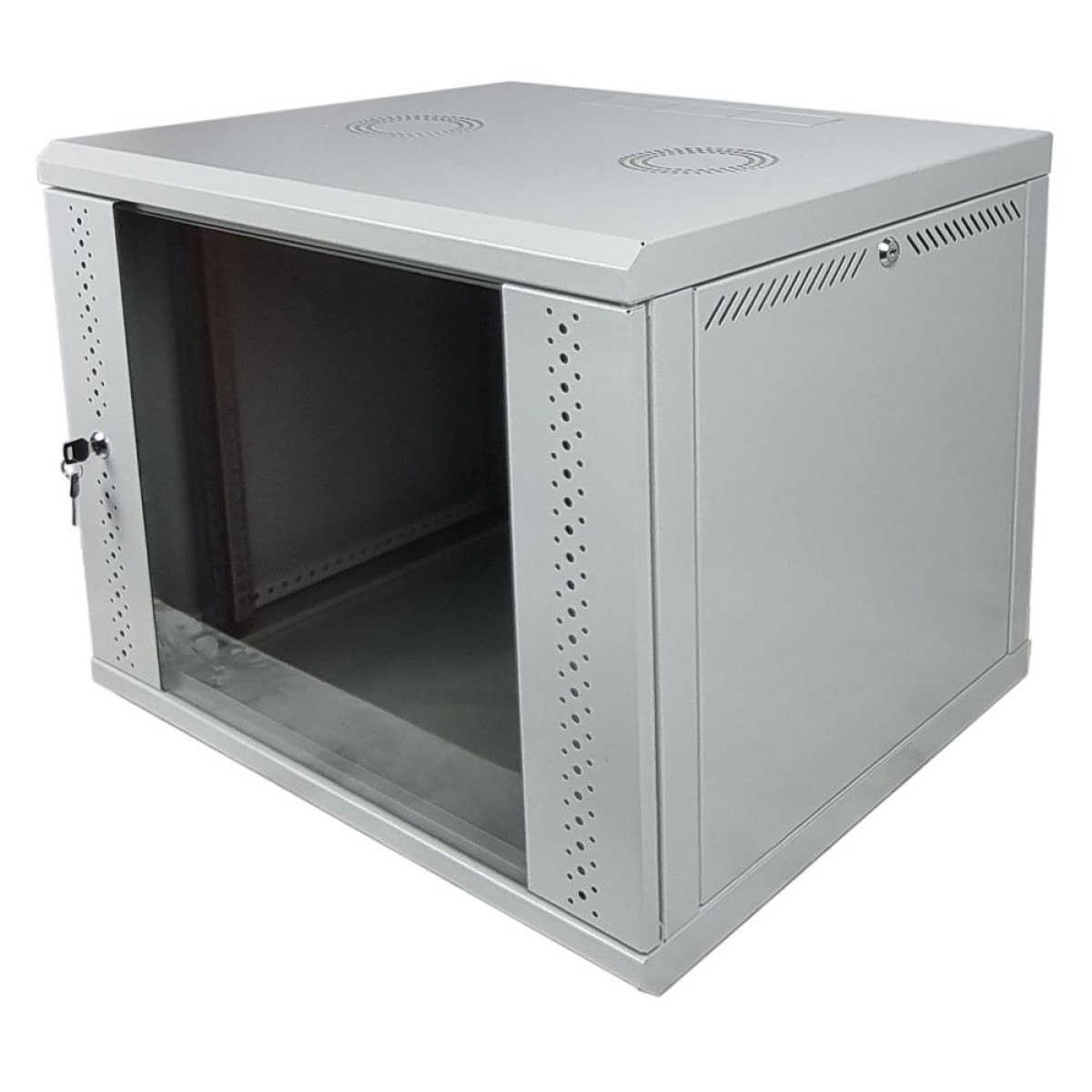 Серверный шкаф 9U, EServer 600х350х503 (Ш*Г*В), стекло, серый - фото 6