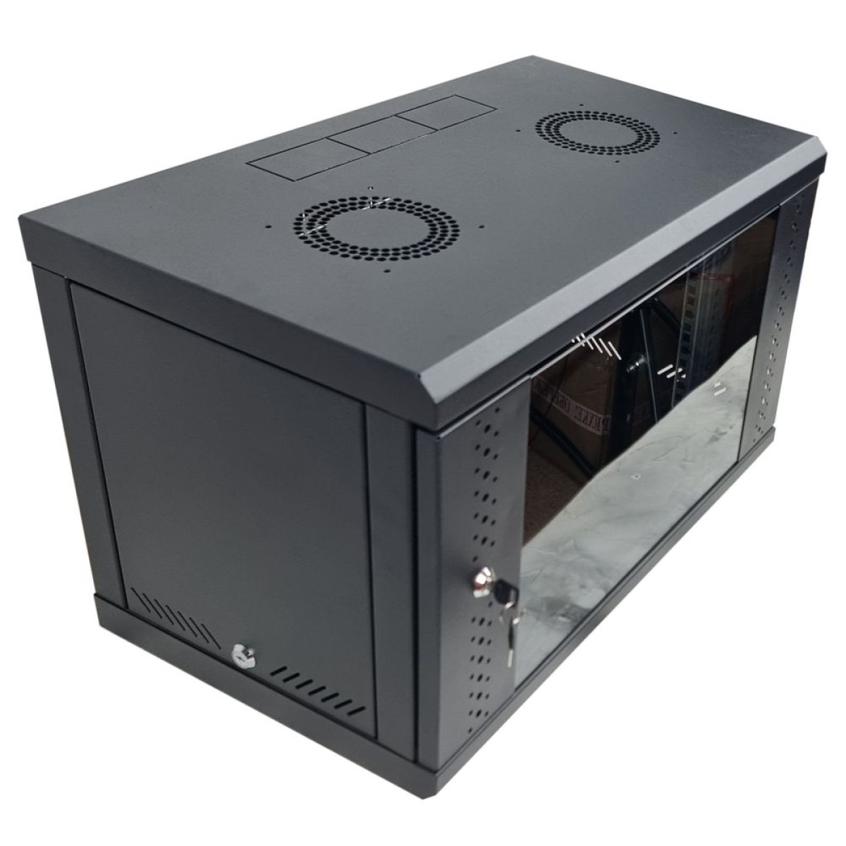 Серверный шкаф 6U, EServer 600х500х370 (Ш*Г*В), стекло, черный 98_98.jpg - фото 6