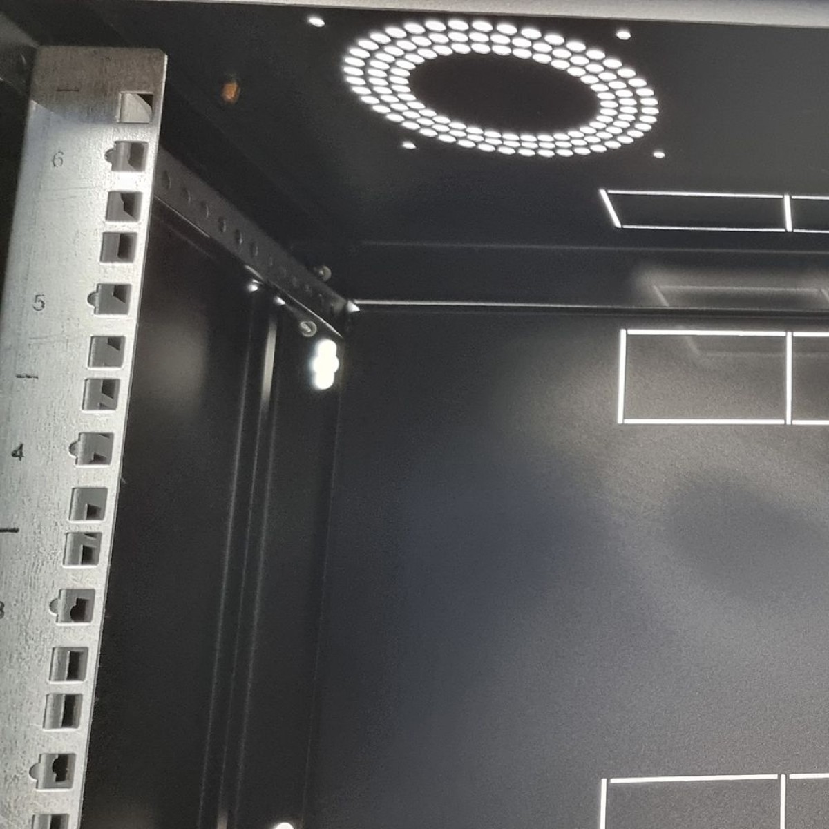 Серверный шкаф 6U, EServer 600х350х370 (Ш*Г*В), стекло, черный 98_98.jpg - фото 10