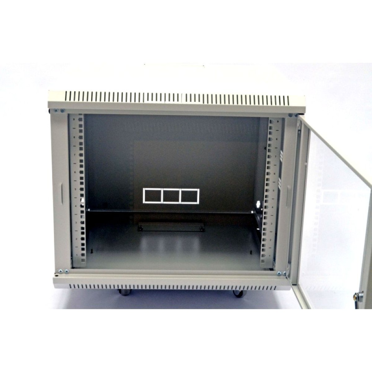 Шкаф 9U, 600х350х507 мм (Ш*Г*В), акриловое стекло, серый (UA-MGSWA935G) 98_98.jpg - фото 4